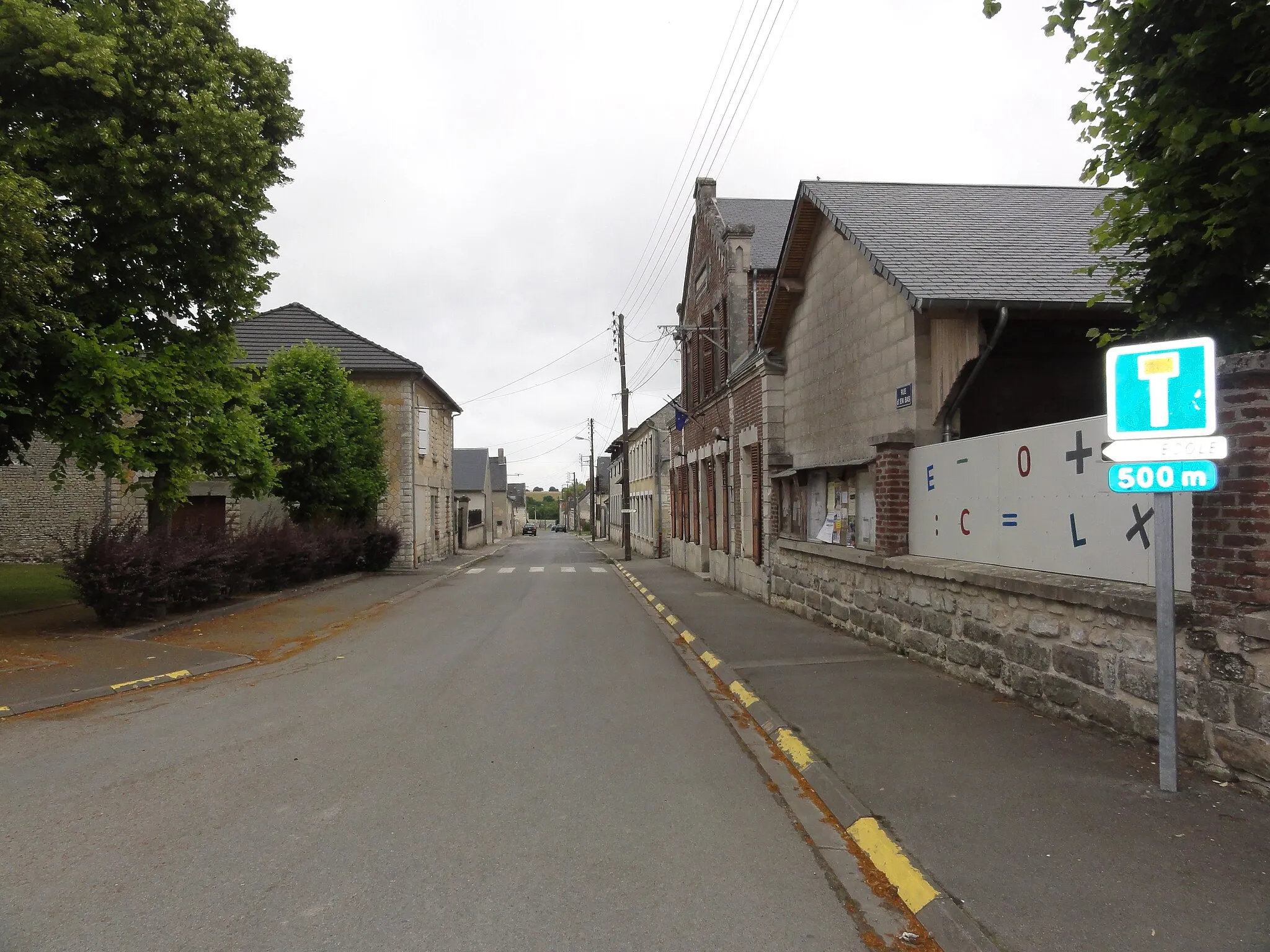 Photo showing: La Malmaison (Aisne) Rue d'en Bas