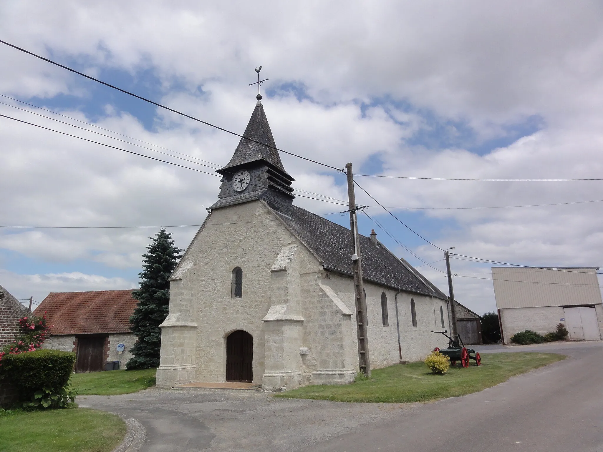 Photo showing: Mâchecourt (Aisne) église