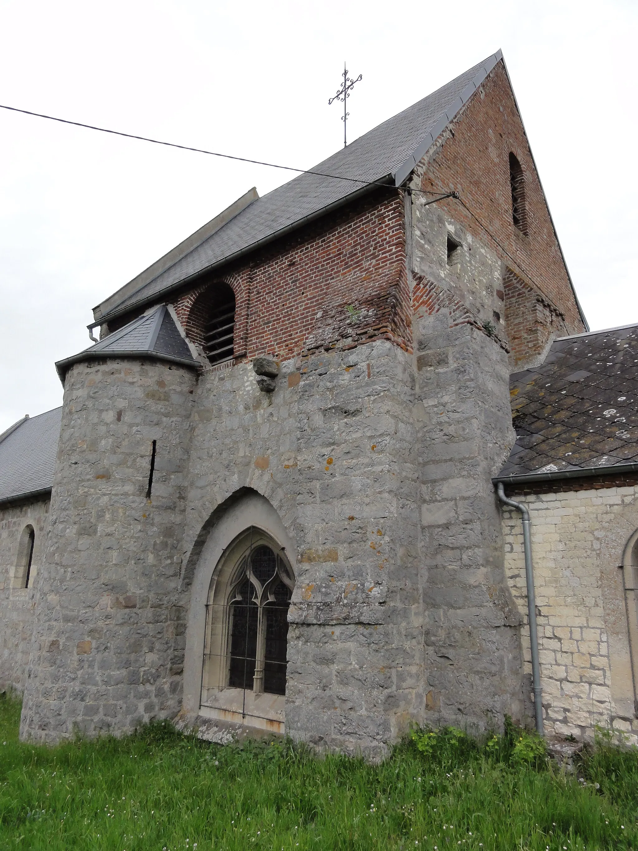 Photo showing: Monceau-lès-Leups (Aisne) église