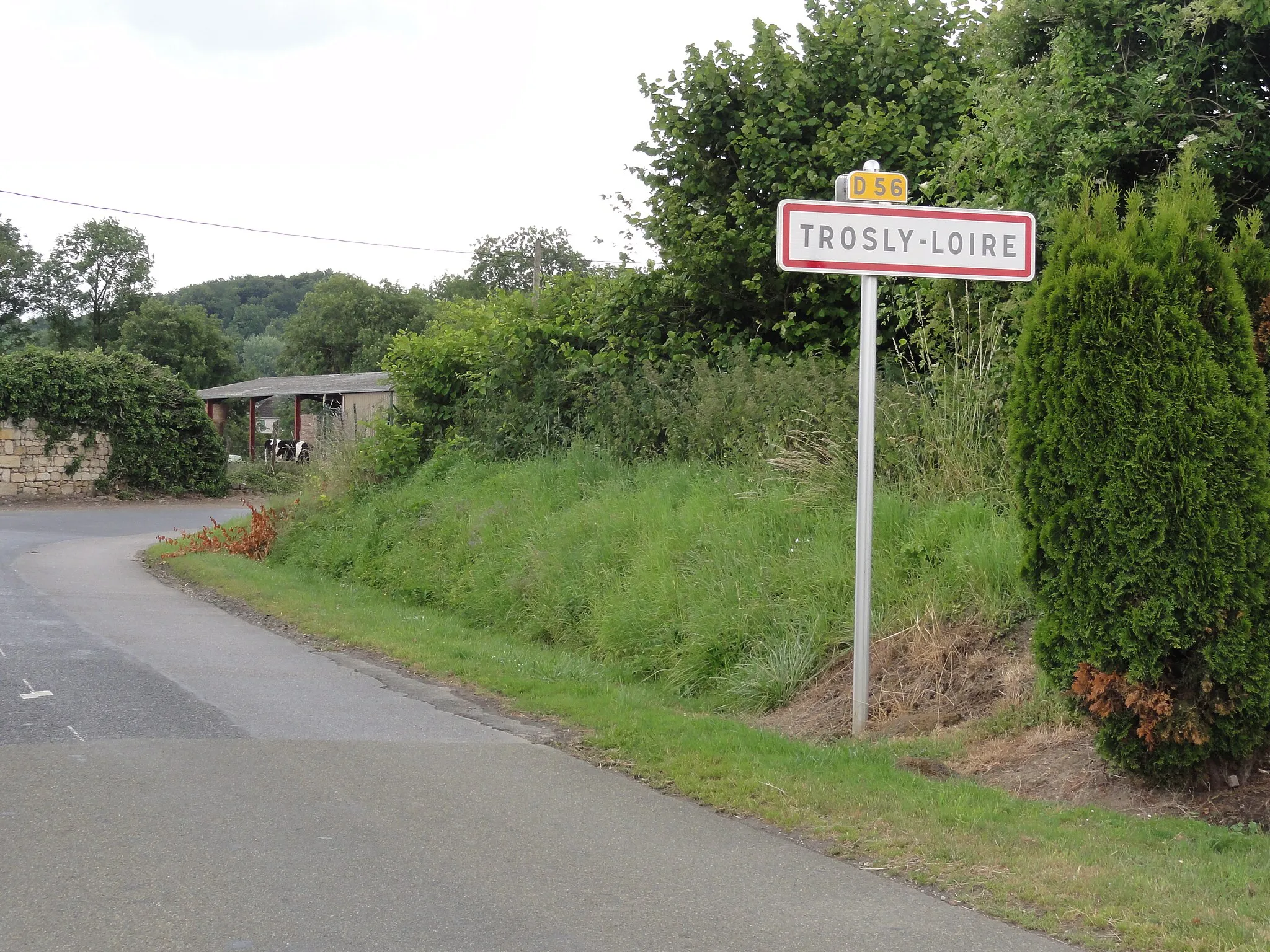 Photo showing: Trosly-Loire (Aisne) city limit sign