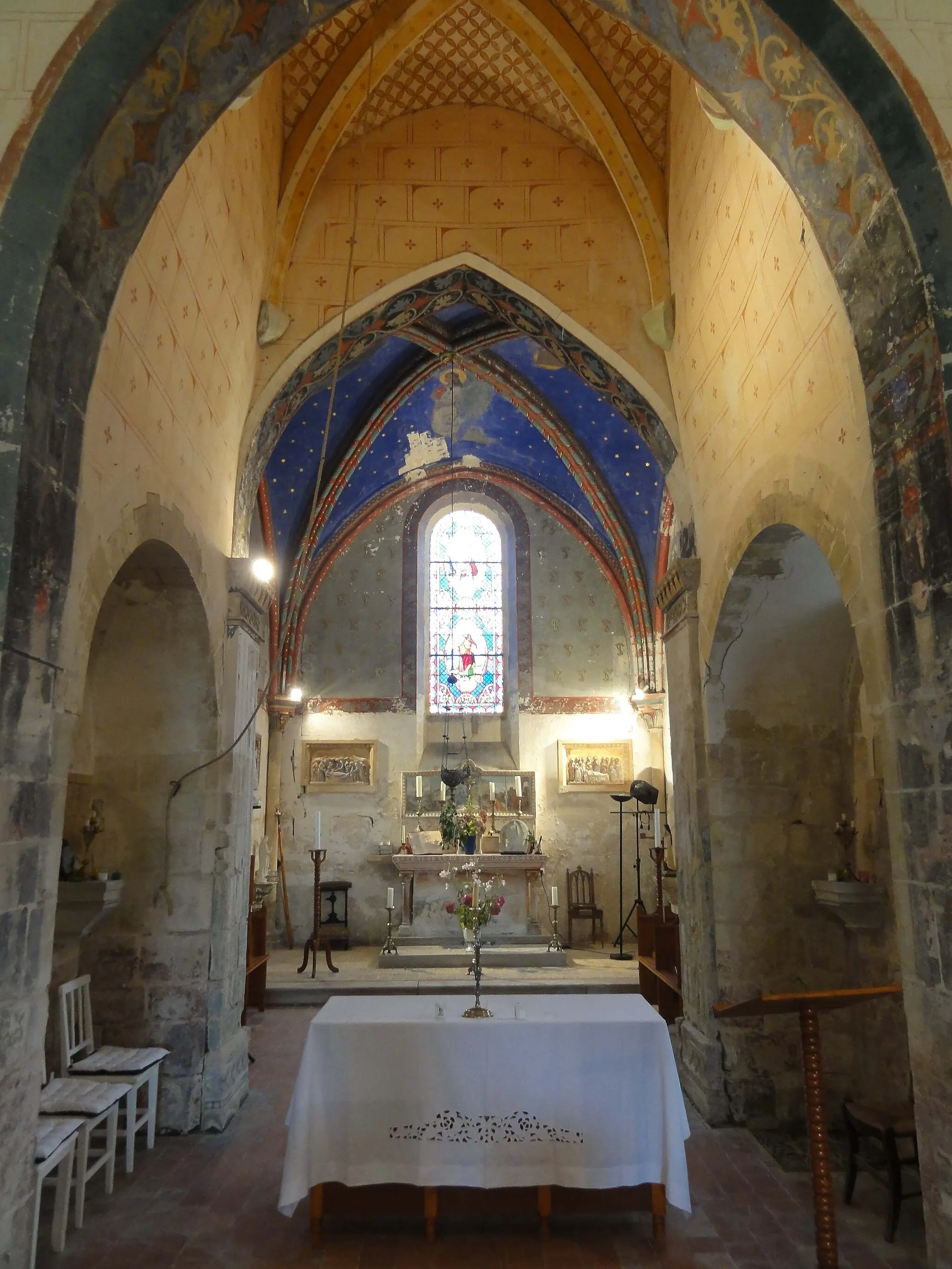 Photo showing: Intérieur de la chapelle - voir titre.