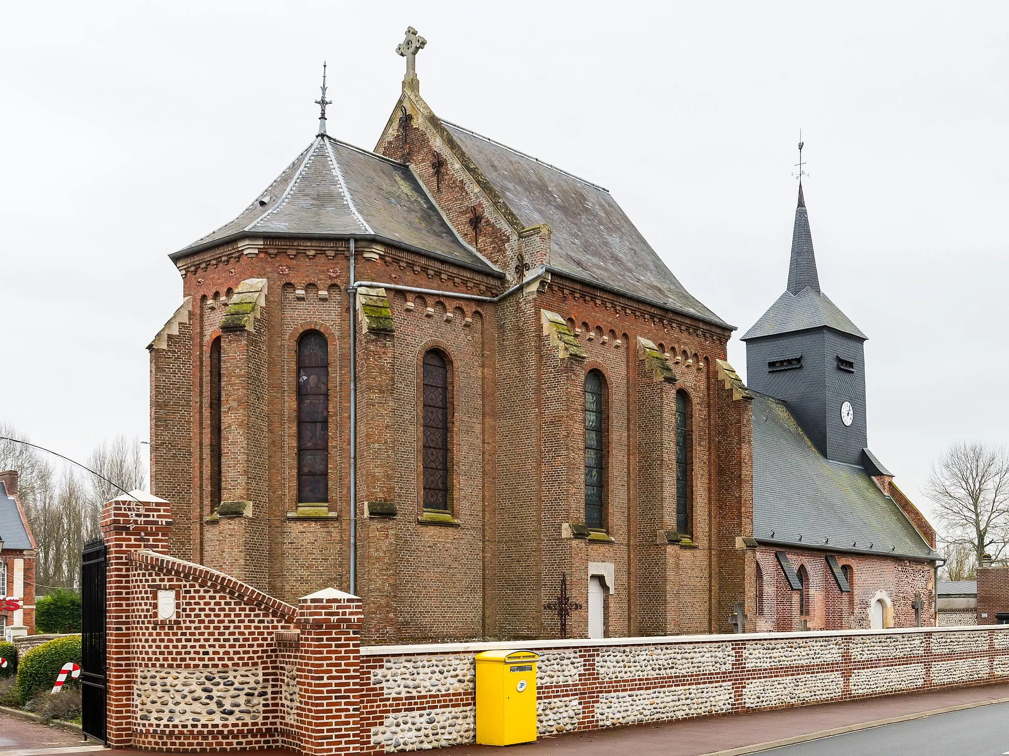 Photo showing: Eglise de la Nativité de la Sainte-Vierge de Lanchères, Somme, France.