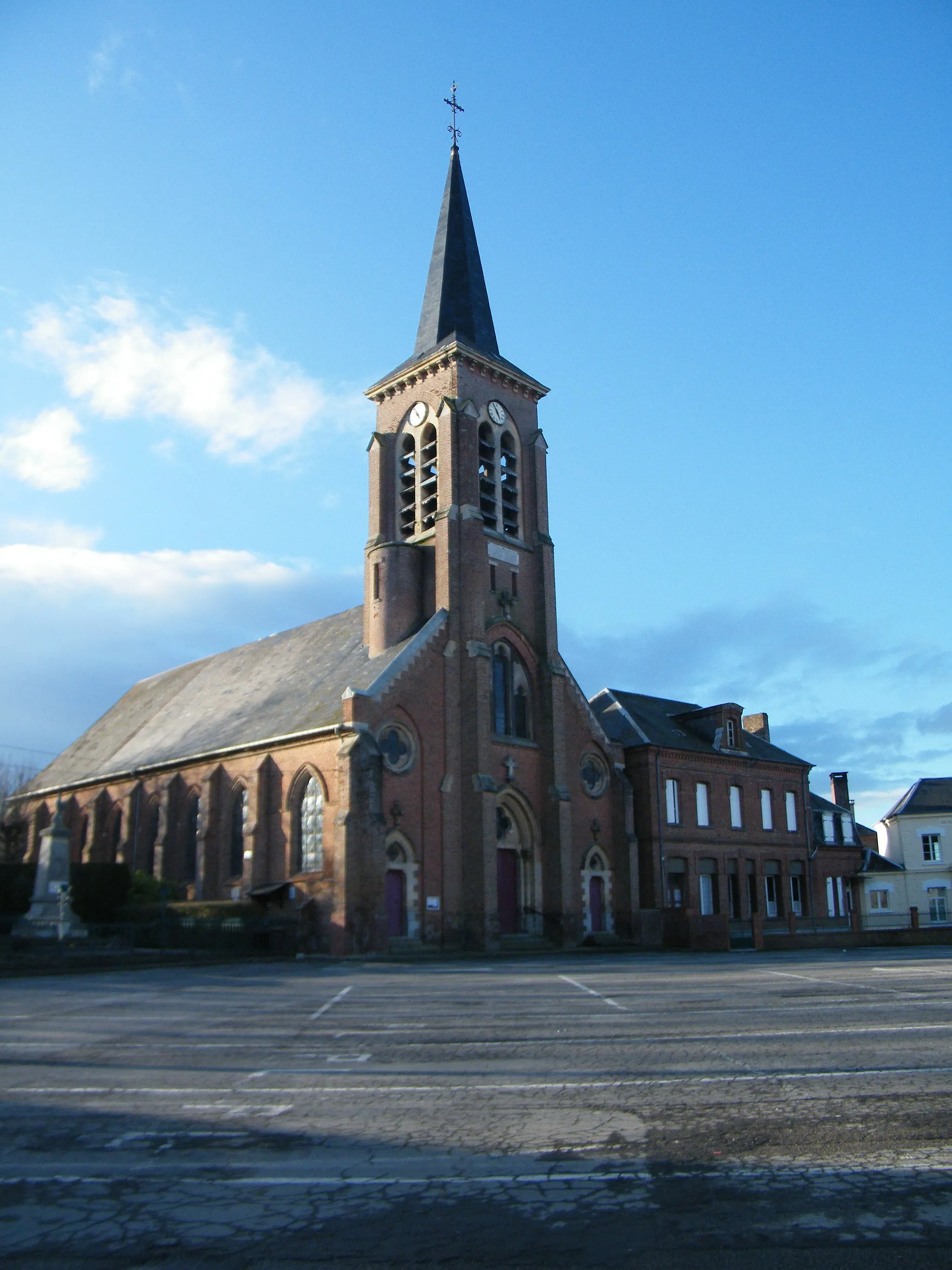 Photo showing: L'église Saint-Vandrille de Dargnies, Somme, France.
