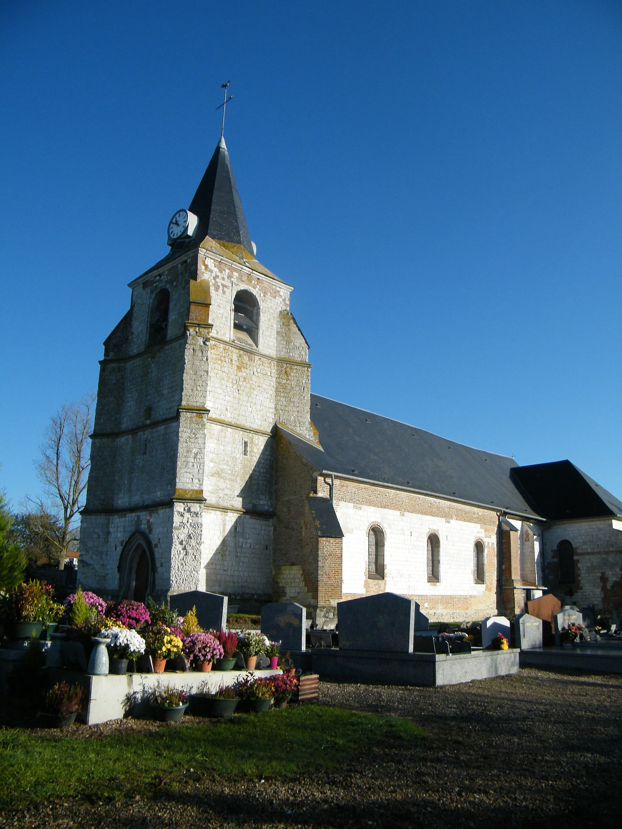 Photo showing: Forest-Montiers, Somme, France, église Saint-Martin.