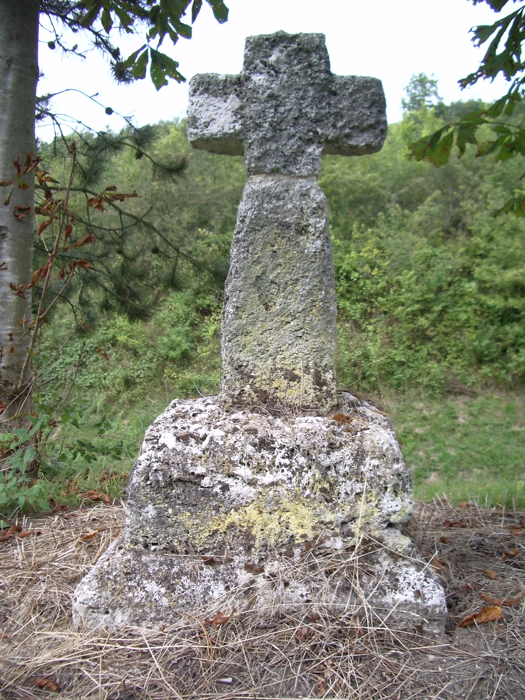 Photo showing: Croix de pierre à Tœufles, Somme, France.