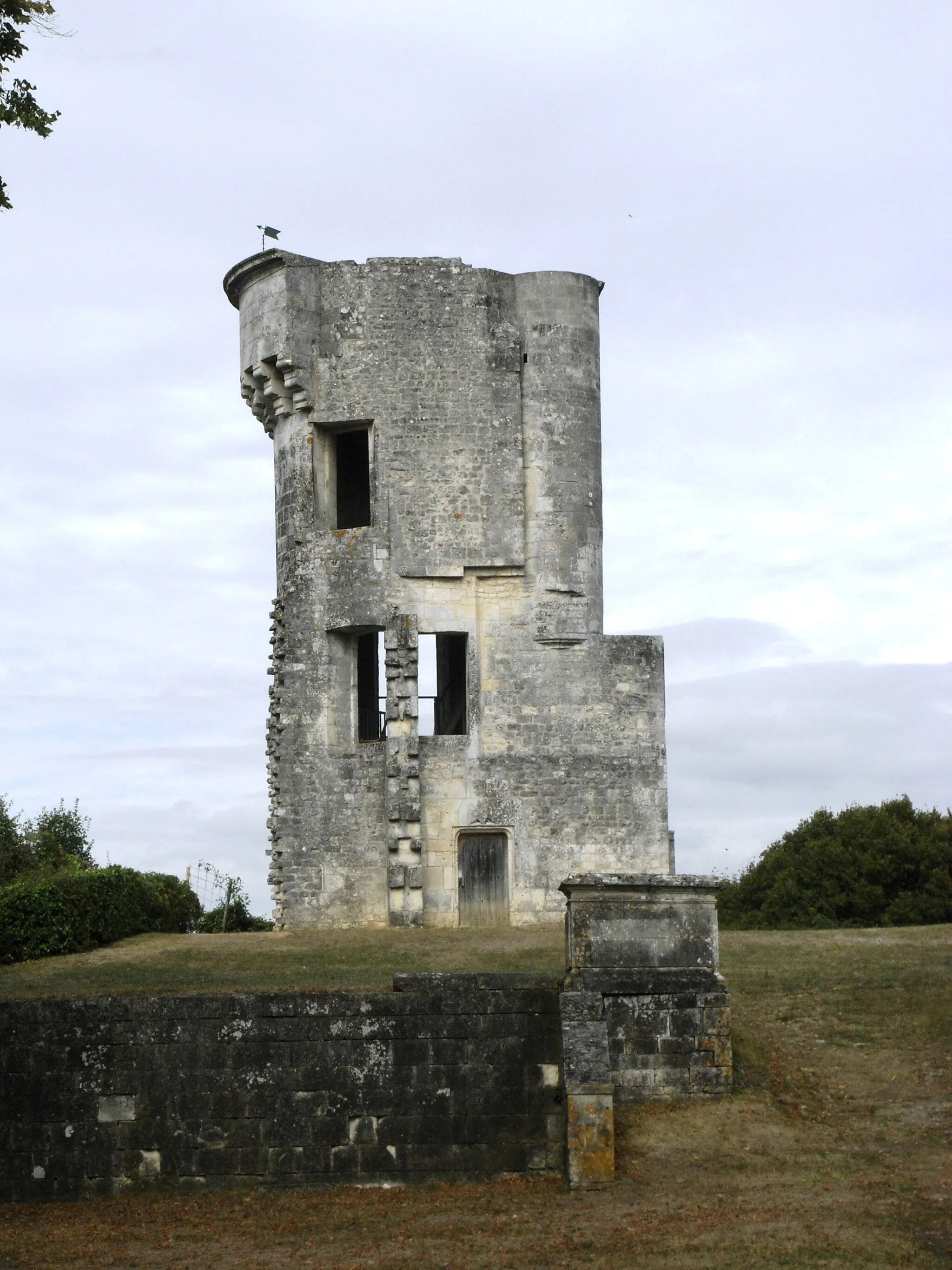Photo showing: The ruins of Château de Taillebourg in Charente-Maritime, France