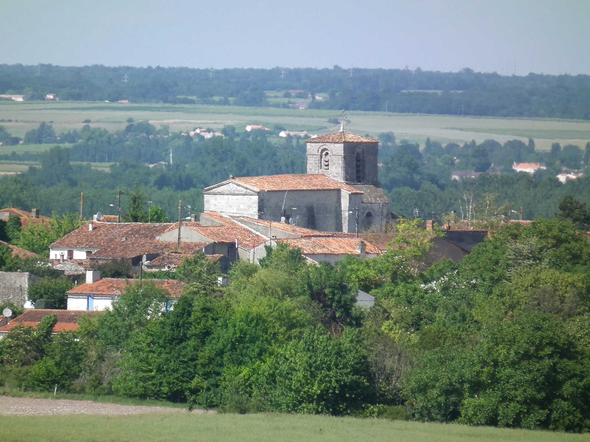 Photo showing: Vue générale du village de La Jard