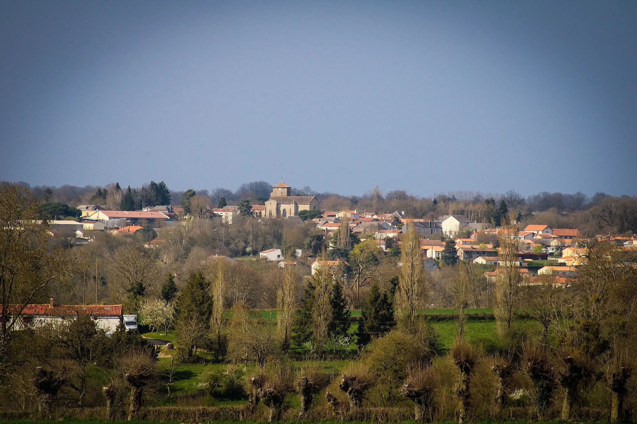 Photo showing: Vue de Courlay depuis le sud de la commune