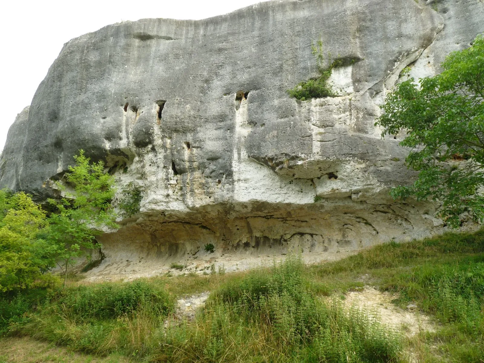 Photo showing: Climbing cliffs of Eaux-Claires valley at Puymoyen, Charente, SW France