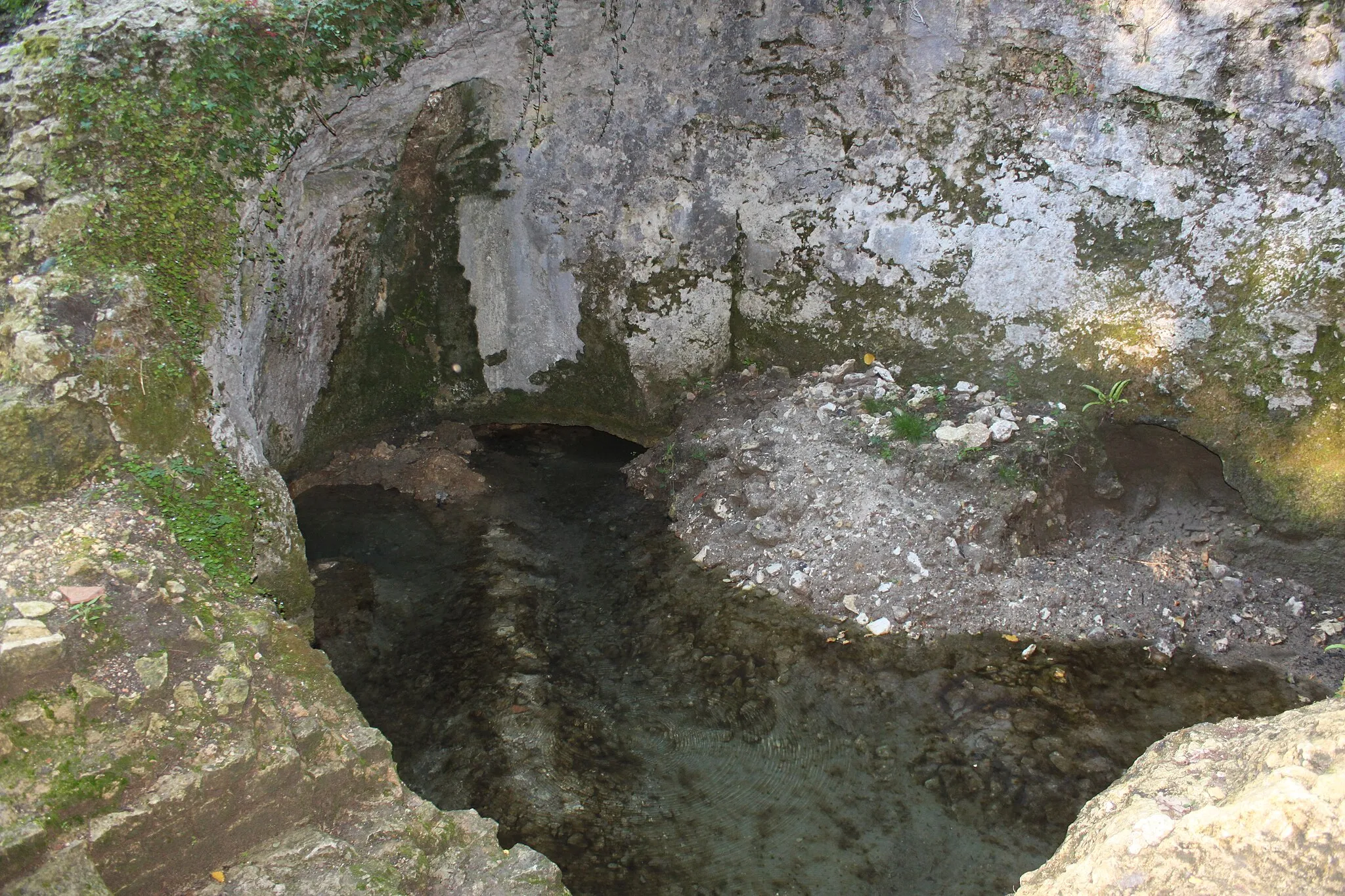 Photo showing: Source de la Font-Morillon aqueduc de Fontcouverte, Fr-17-Foncouverte.