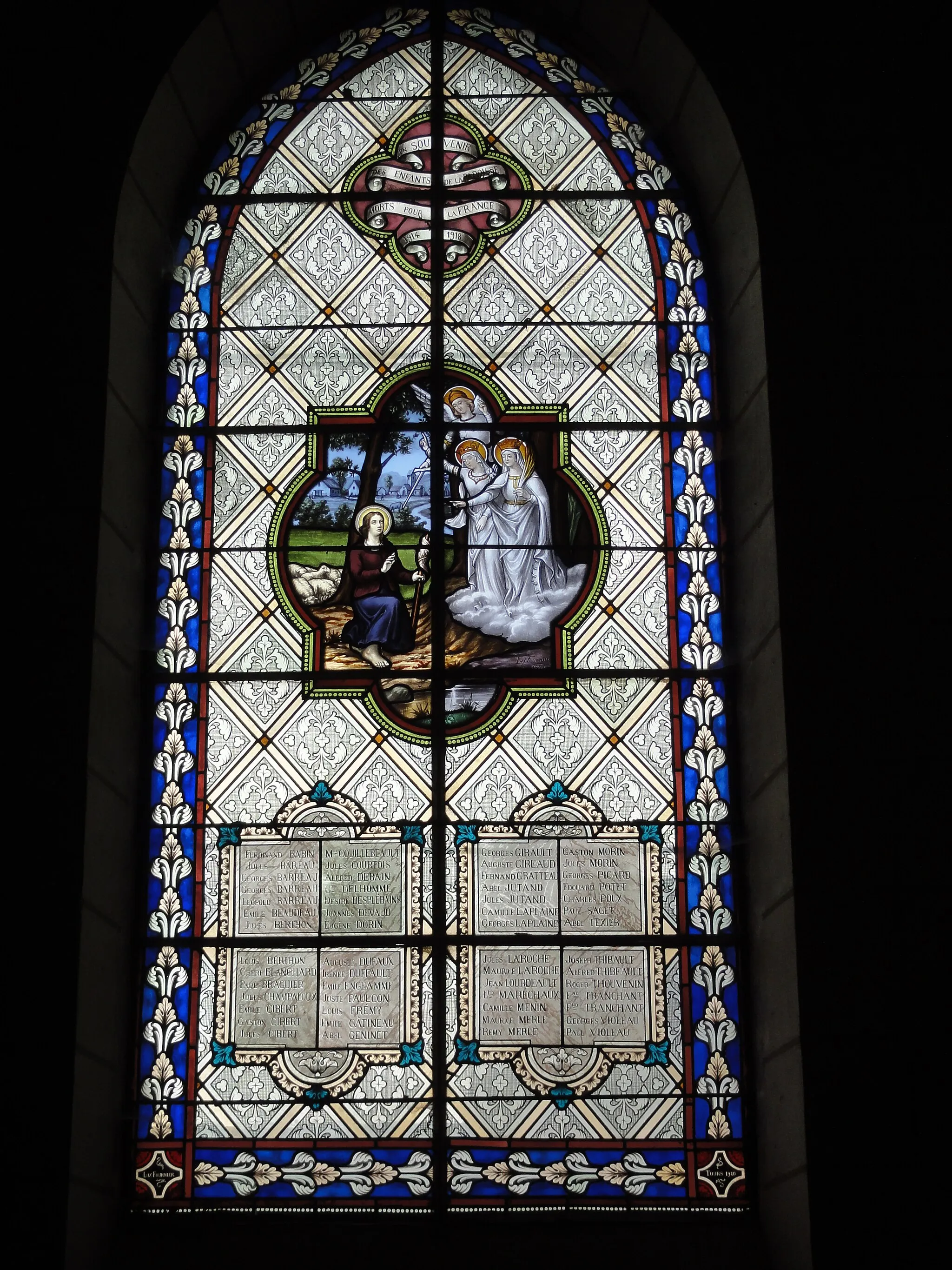 Photo showing: Naintré (Vienne) église, vitrail 2