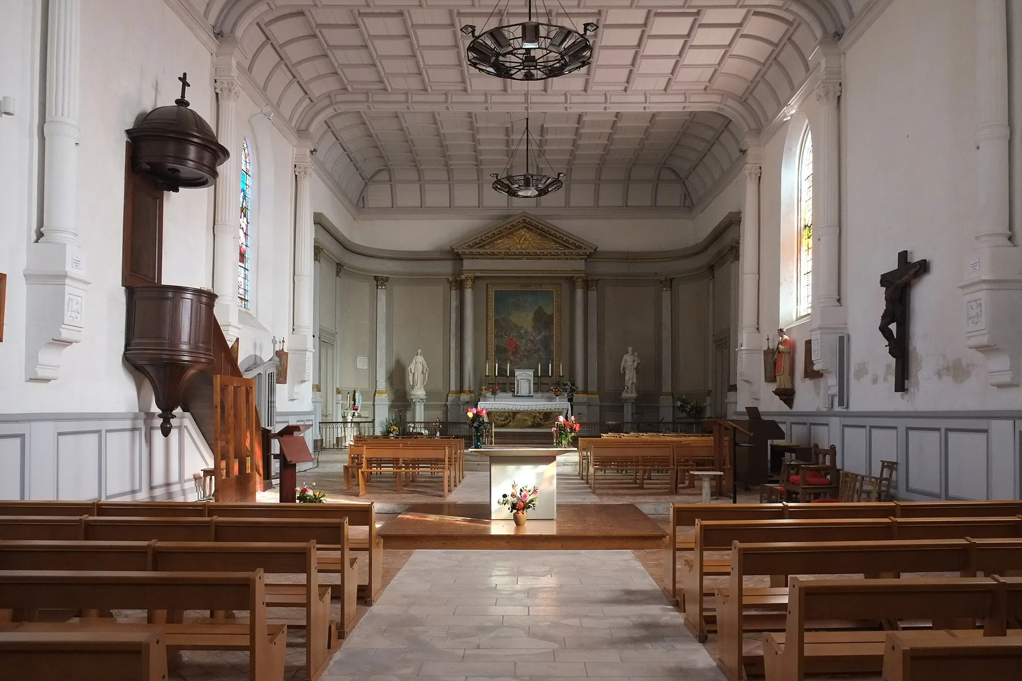 Photo showing: Nef de l'église Saint-Candide Saint-Xandre Charente-Maritime