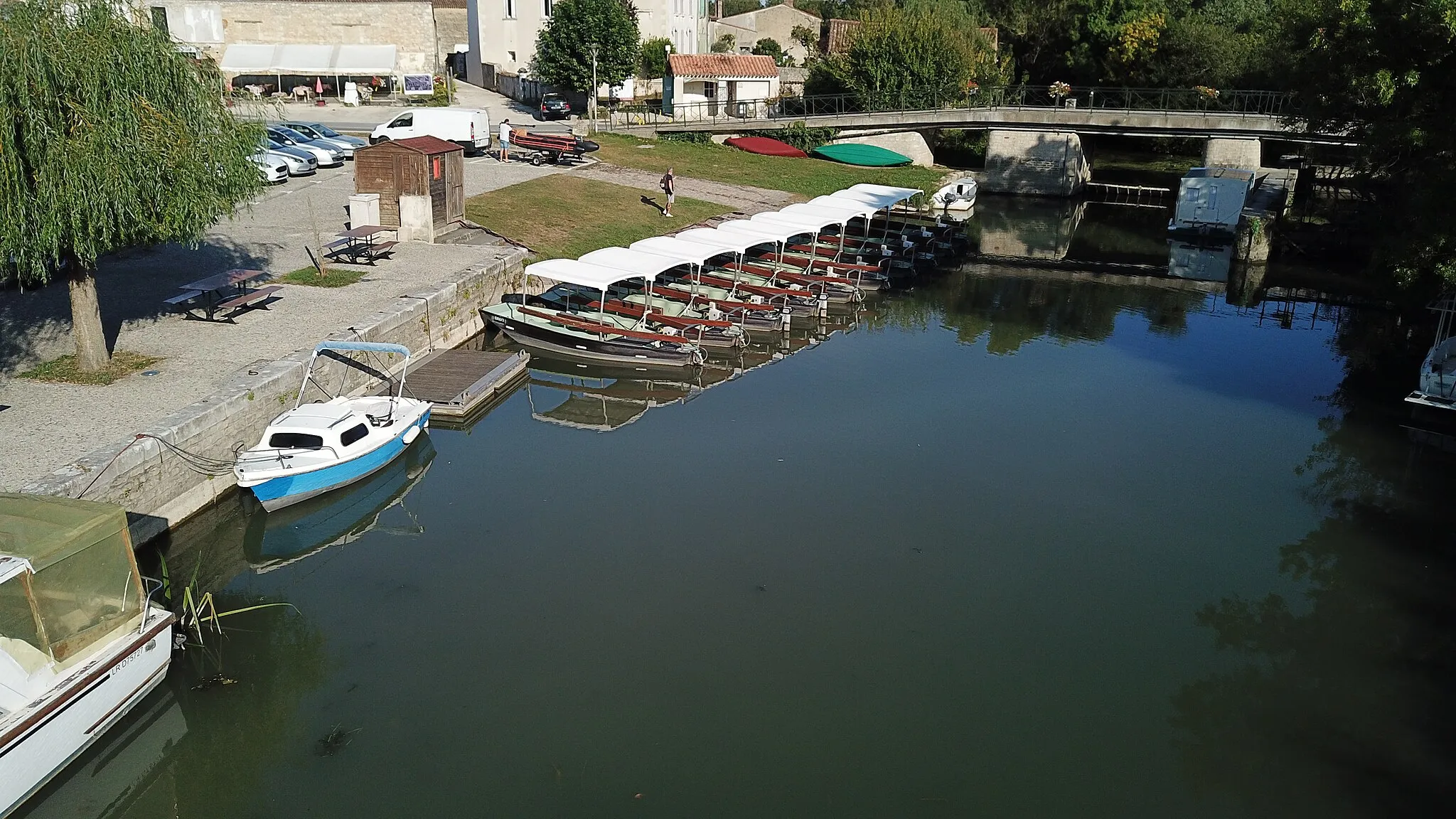 Photo showing: Le Port de Maillé vue d'un Drone