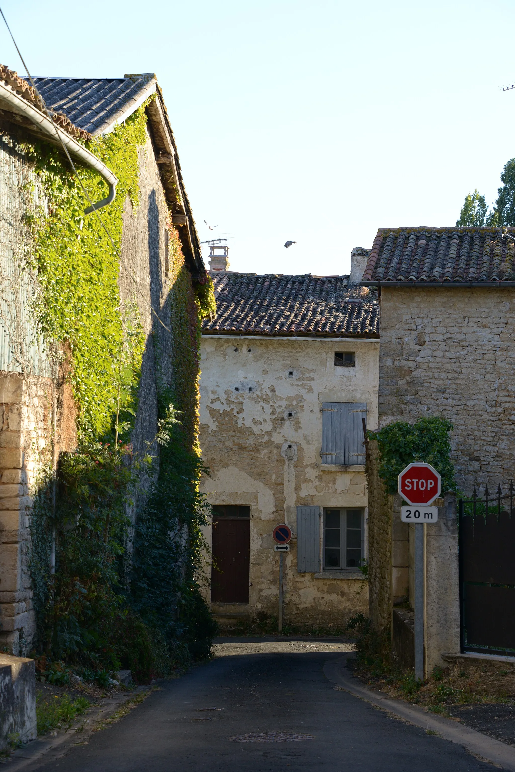 Photo showing: Rue du Coq débouchant dans la Rue de la Vieille Pierre.
Exoudun, Deux-Sèvres, France.