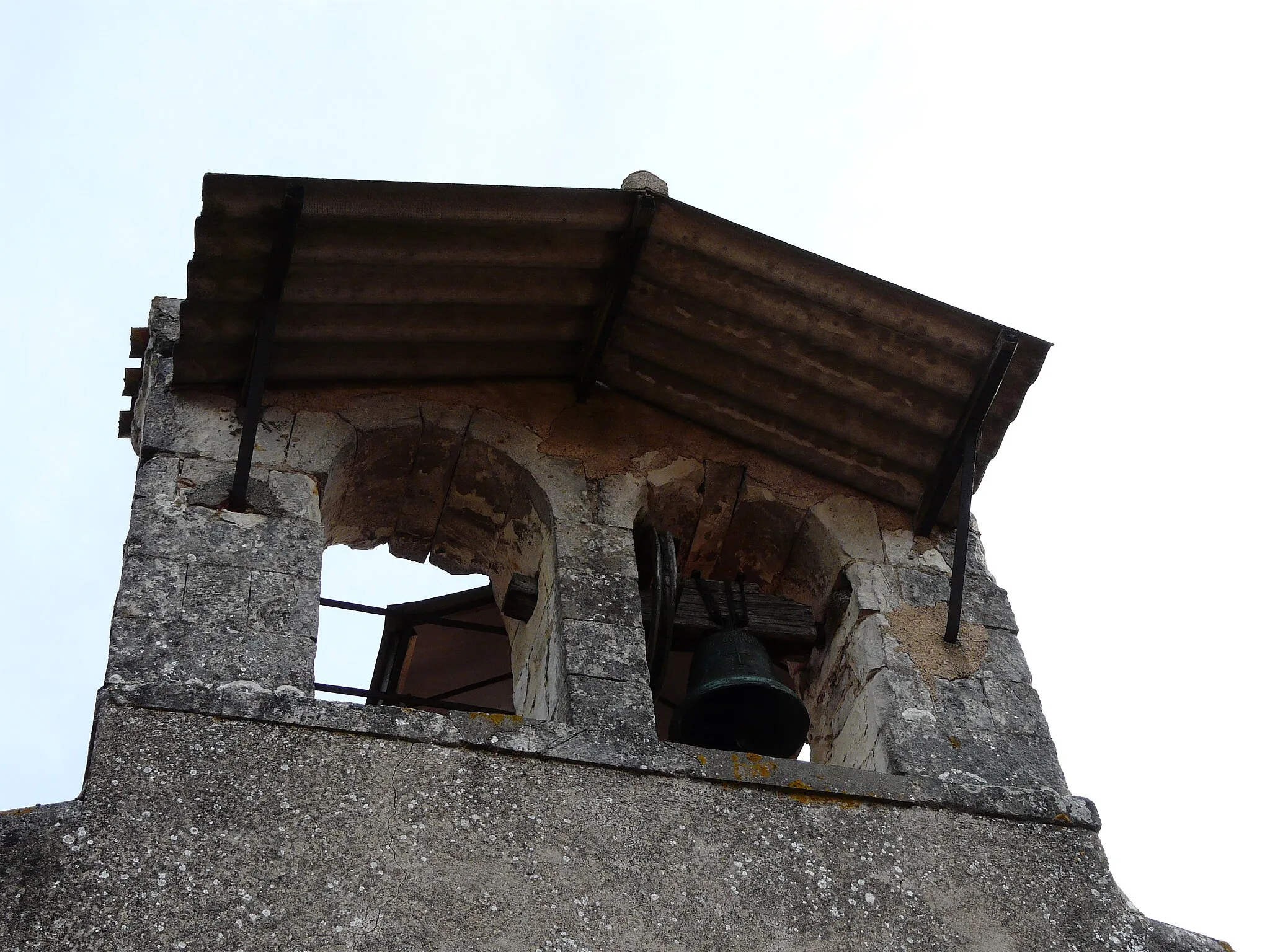 Photo showing: Le clocher de l'église Saint-Martin de Bournezeau, Amberre, Vienne, France