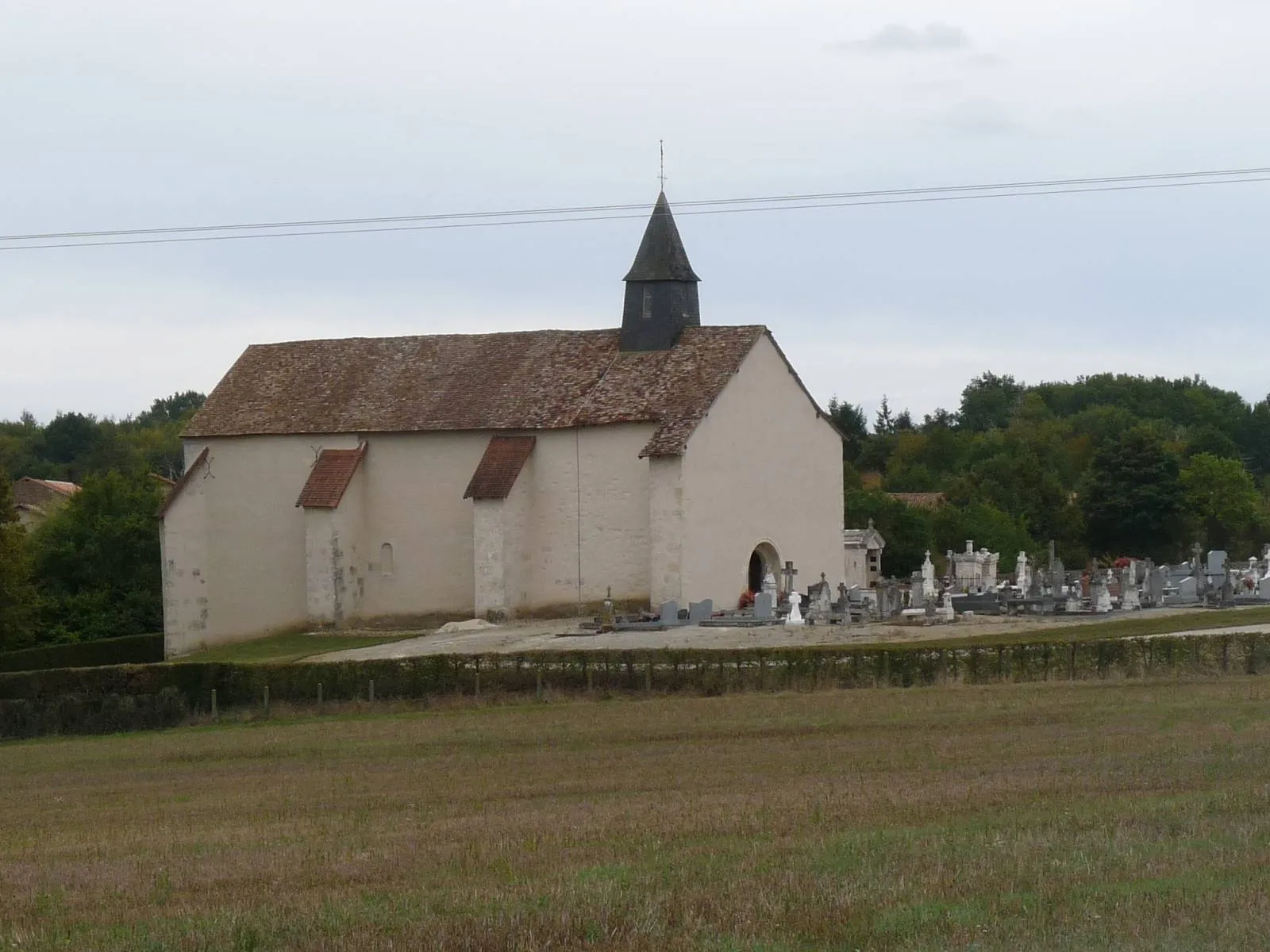 Photo showing: église de Messeux, Charente, France