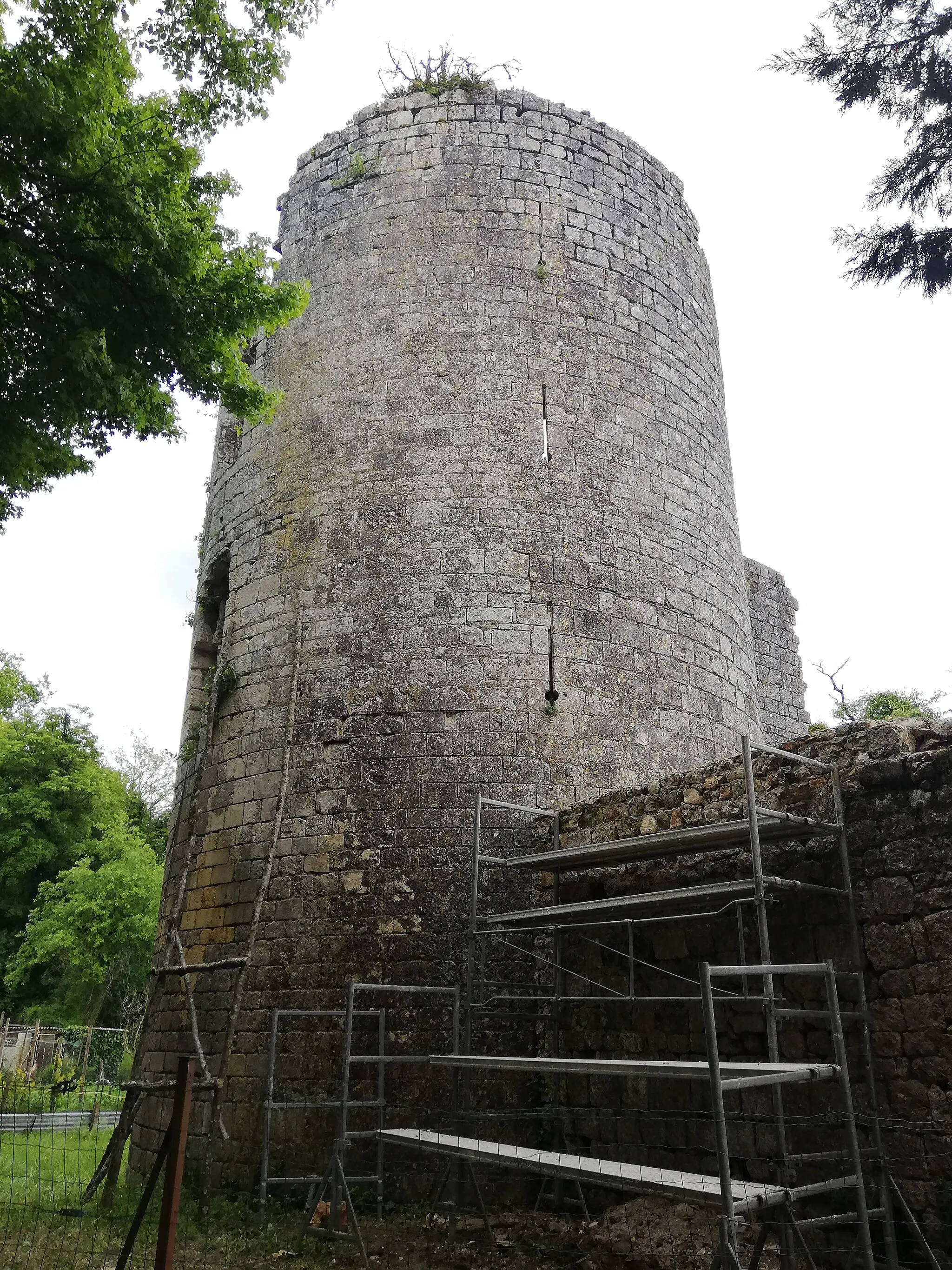 Photo showing: Chateau de Pranzac, tour nord.