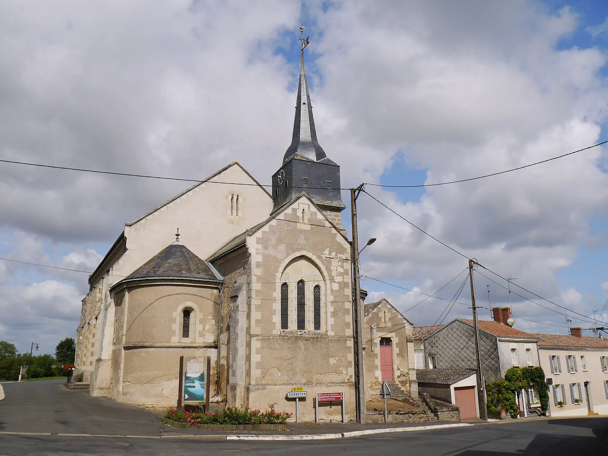Photo showing: L'église Saint-Hilaire à Cléré-sur-Layon (Maine-et-Loire, France).