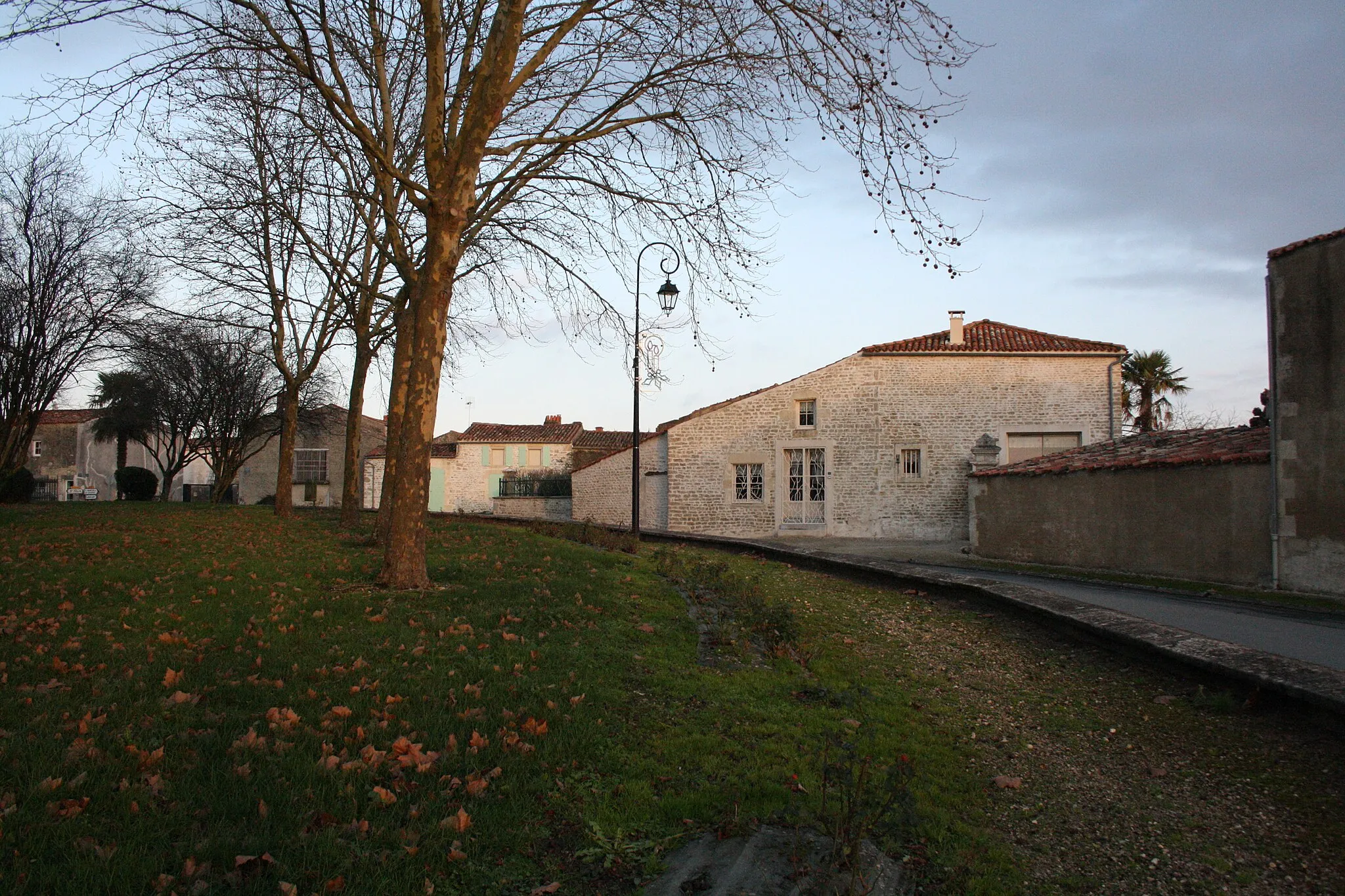 Photo showing: Route principale depuis le parc de Bernay, commune de Bernay-Saint-Martin (Charente-Maritime, France).