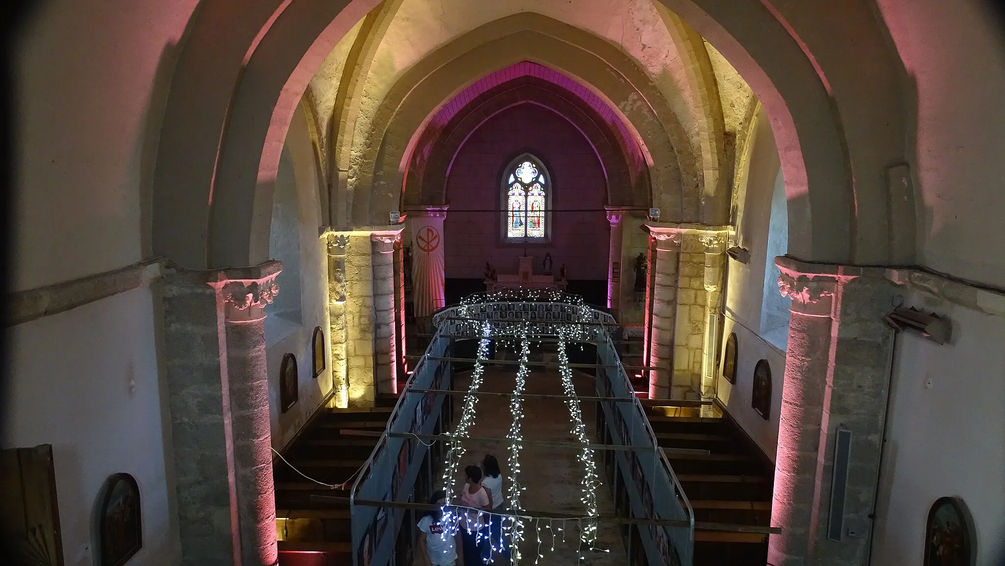 Photo showing: intérieur Eglise St Benoit Beaulieu lors de la soirée du patrimoine, juillet 2019