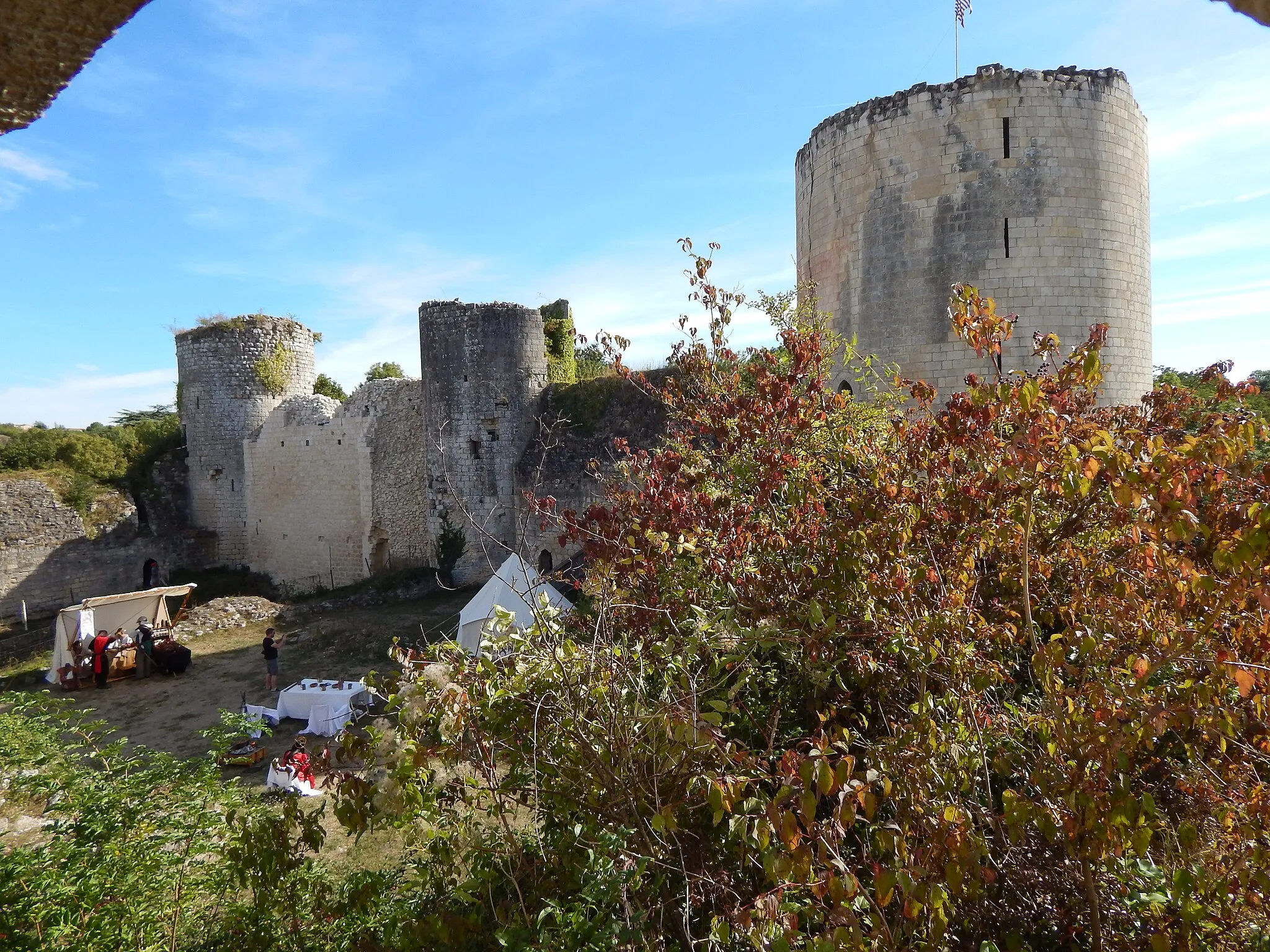 Photo showing: Face nord du château Coudray-Salbart à ECHIRE (79).