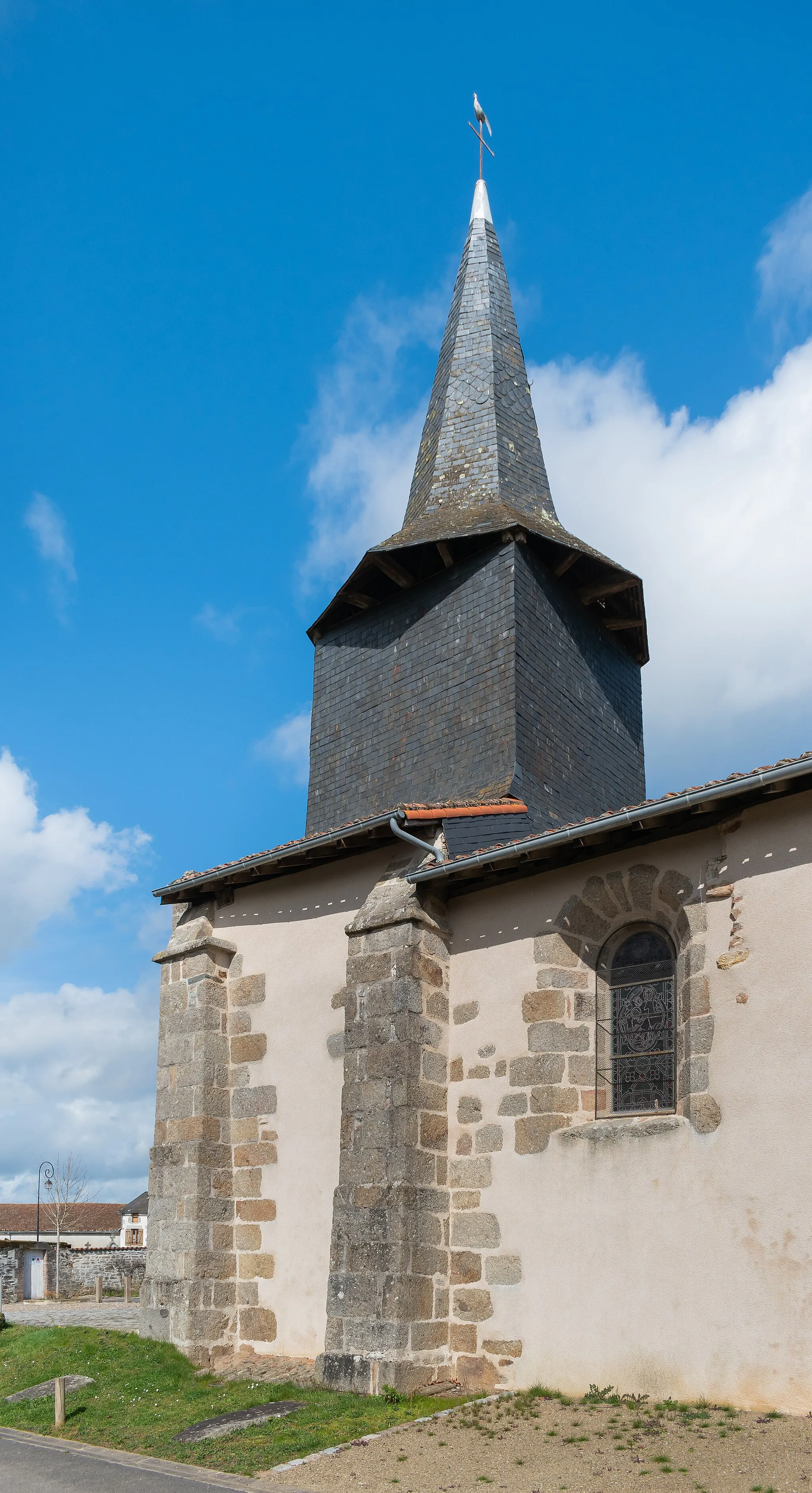 Photo showing: Saint Saturnin church in Saint-Sornin-la-Marche, Haute-Vienne, France