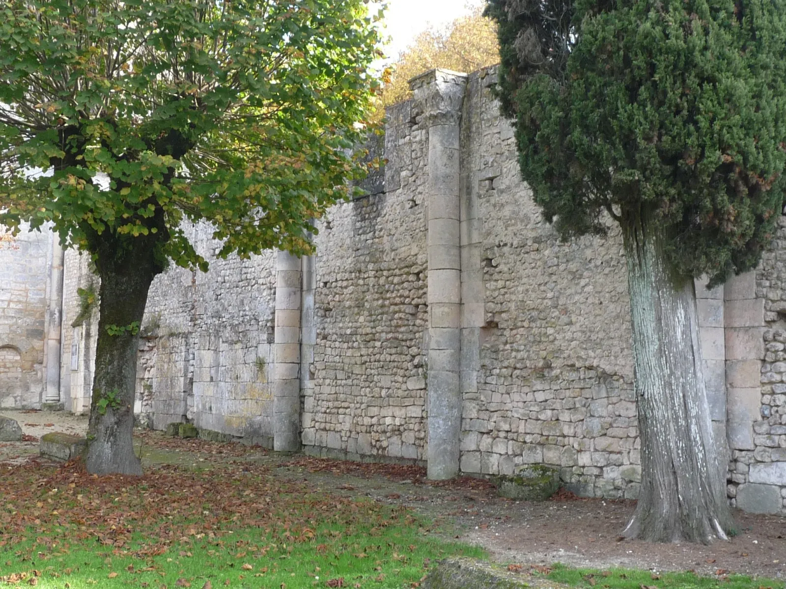 Photo showing: Mur intérieur, ancien prieuré de Bouteville, Charente, France