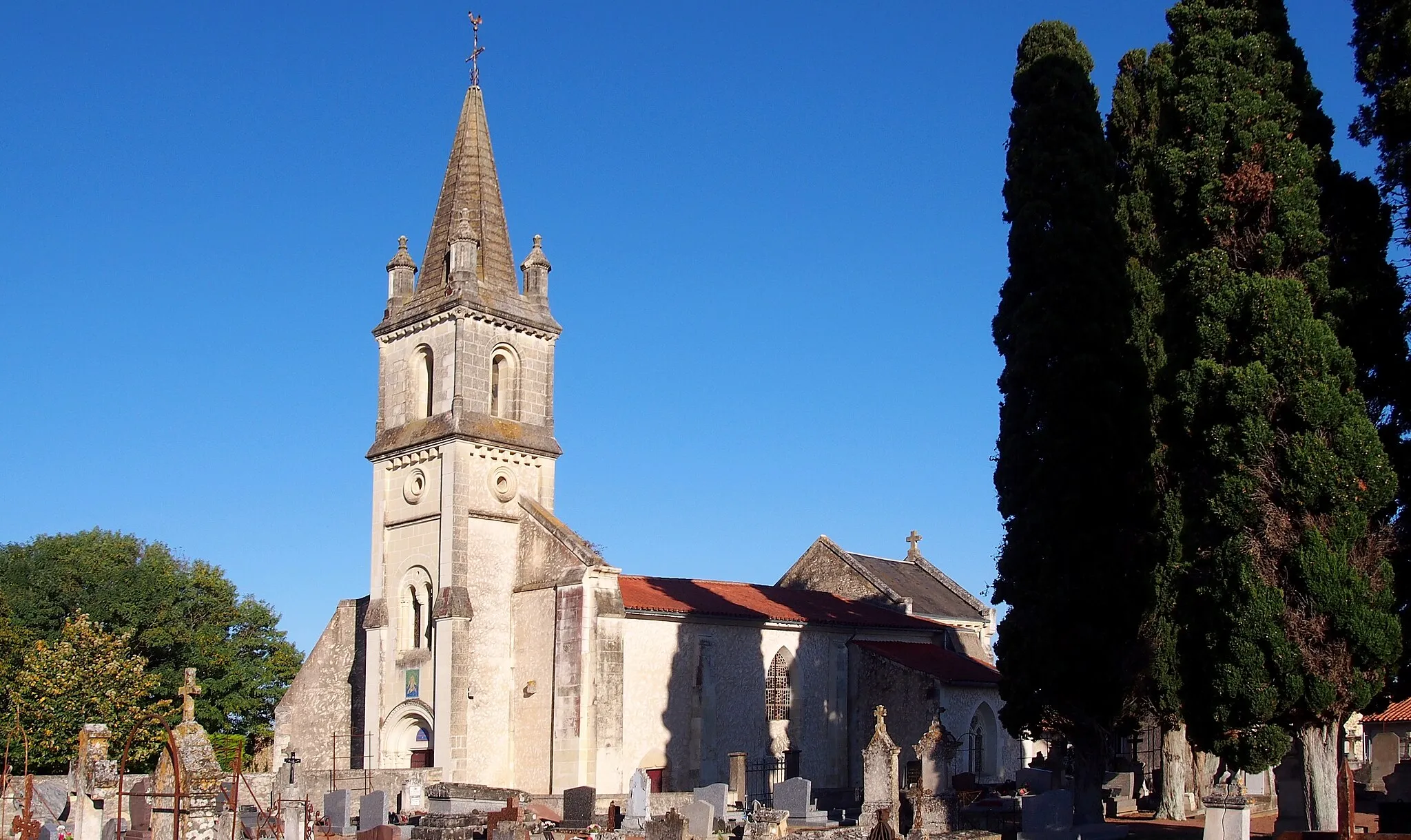 Photo showing: Brion-près-Thouet (Nouvelle-Aquitaine, France). L'église Saint-Germain.