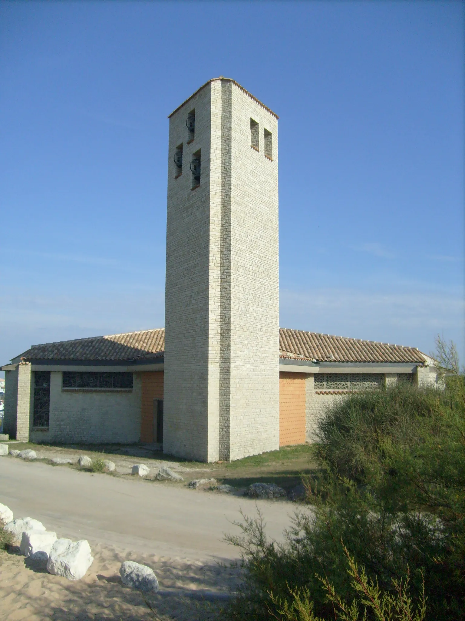 Photo showing: Clocher de l'église de la Cotinière