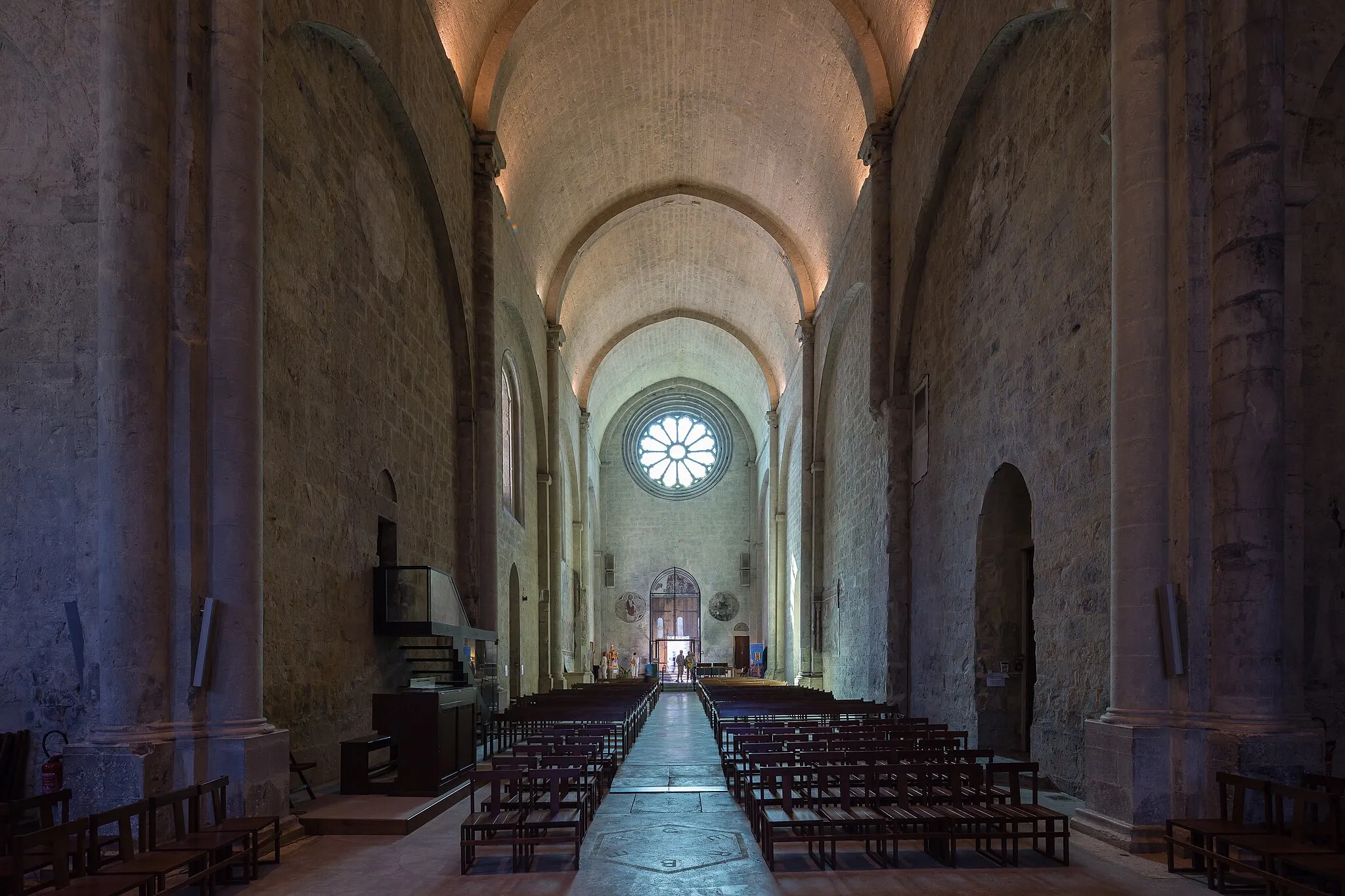 Photo showing: Nef de la cathédrale Notre-Dame-du-Bourg de Digne-les-Bains (France).