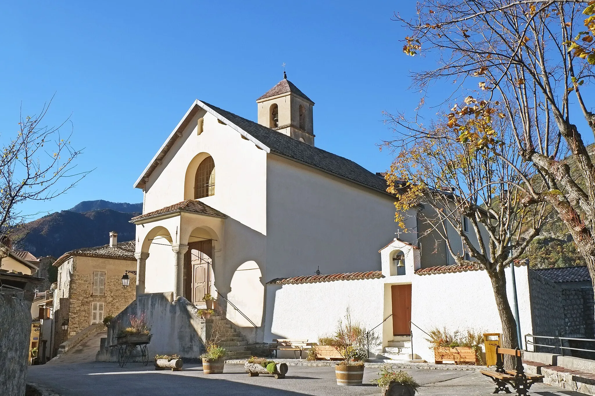 Photo showing: L’église Saint-Pons de Marie en automne.