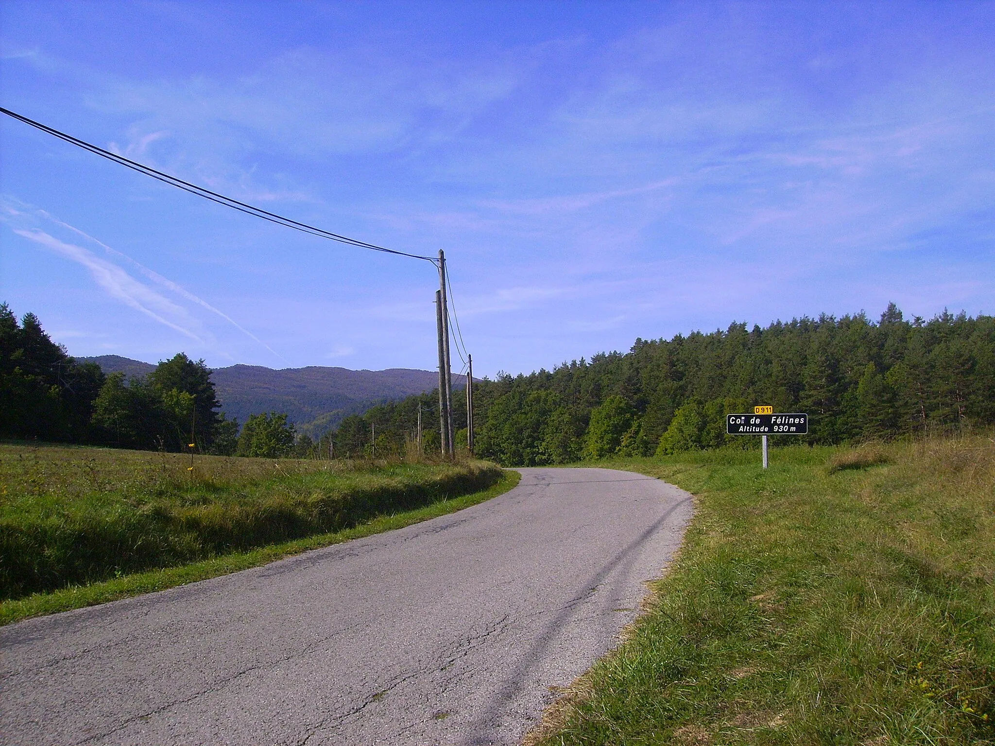 Photo showing: Le col de féline entre Entrevaux et val de Chalmagne