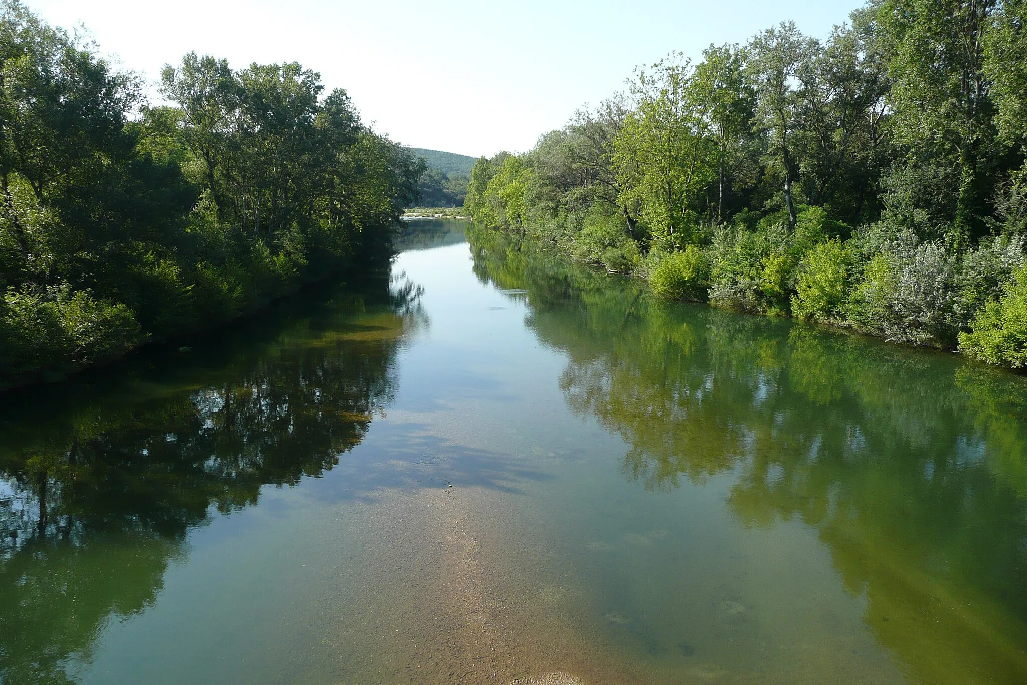 Photo showing: La Cèze près de La Roque-sur-Cèze.