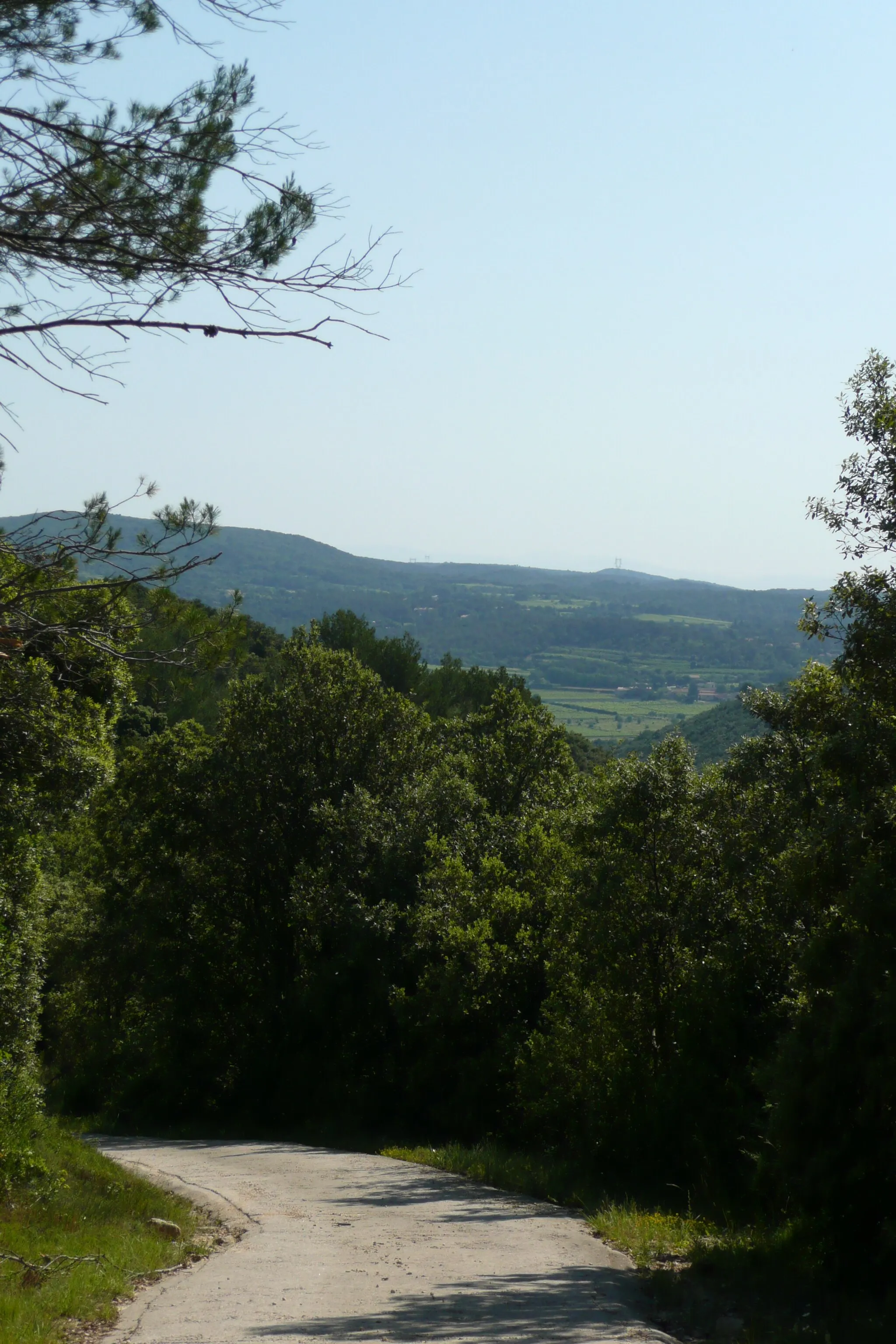 Photo showing: Chemin près du château de la La Roque-sur-Cèze.