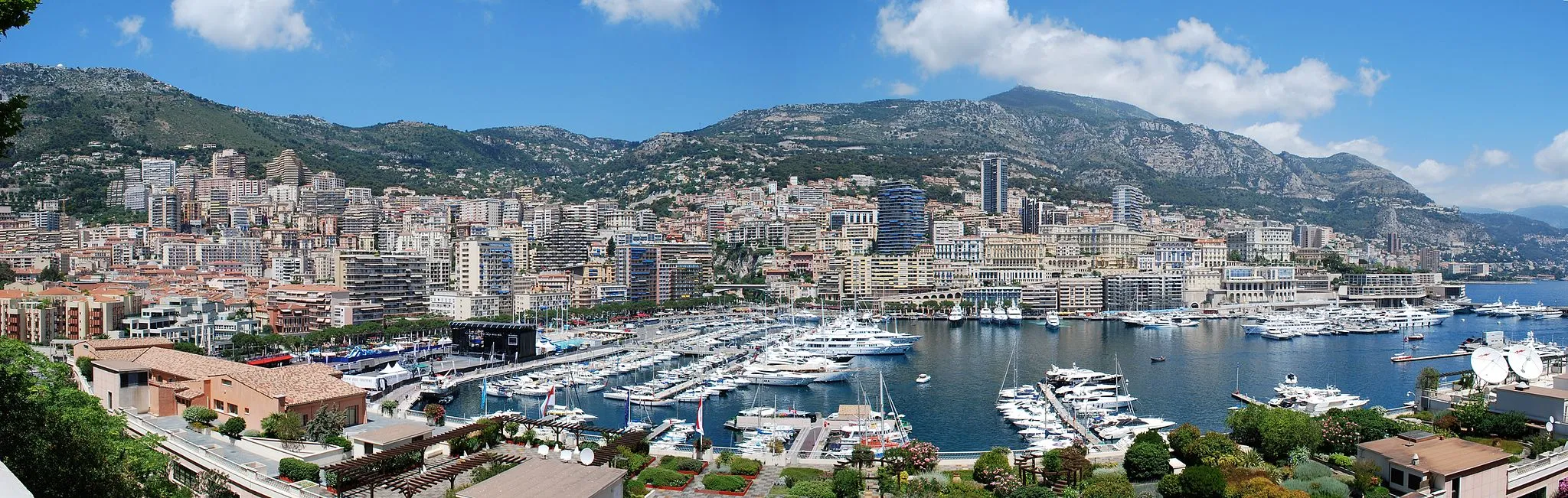 Photo showing: Panoramic view of La Condamine, Monaco.