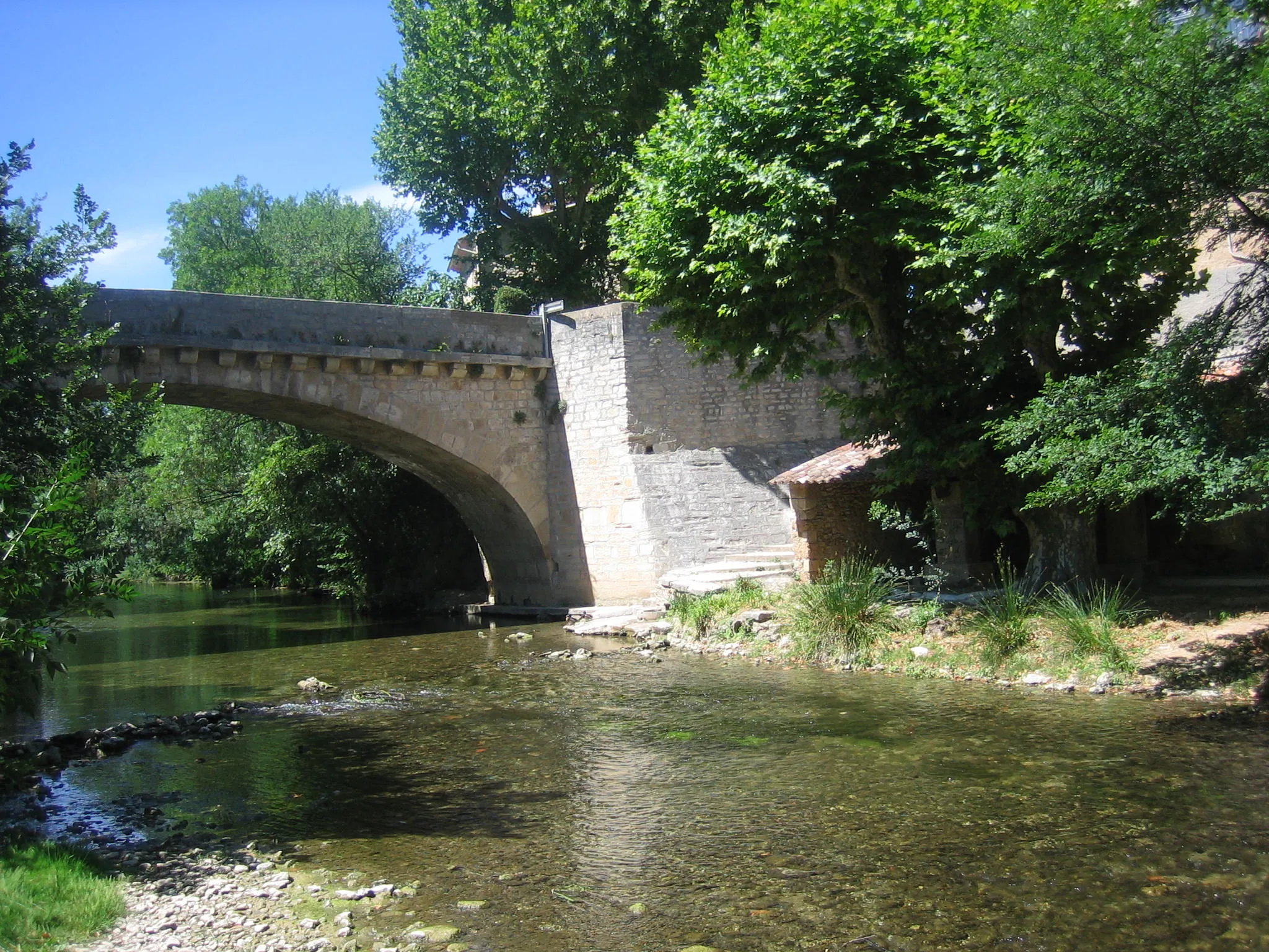 Photo showing: Brücke über den Argens in Correns in der Provence