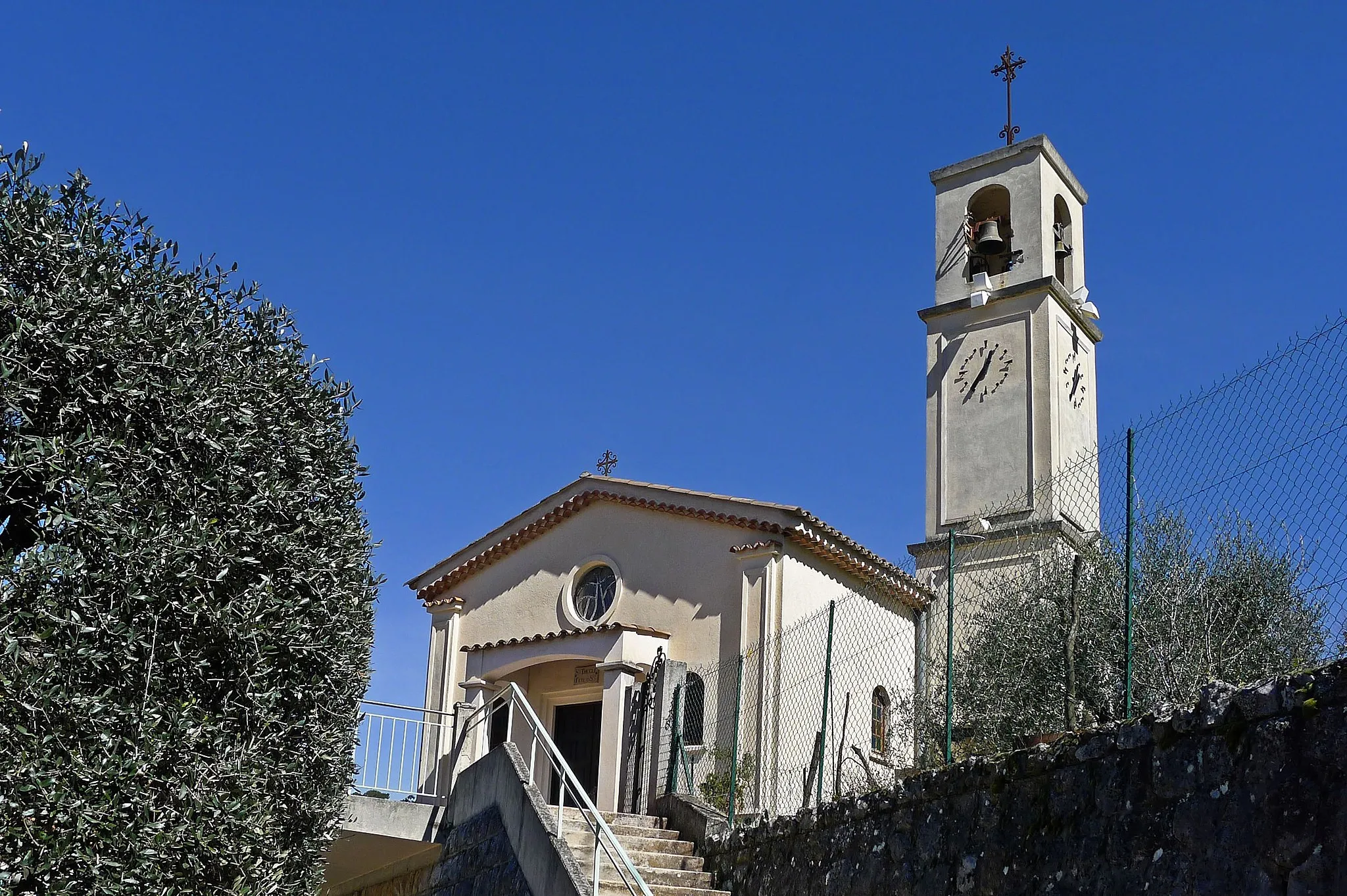 Photo showing: The church of Sainte-Thècle (Peillon)