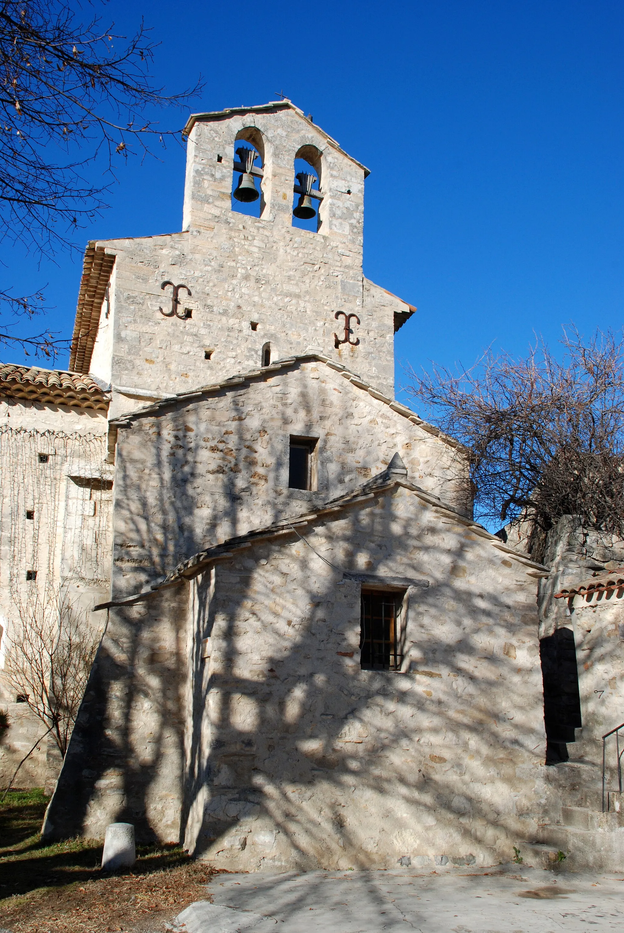 Photo showing: France - Provence - Alpes-de-Haute-Provence - Église de Saint-Martin-les-Eaux