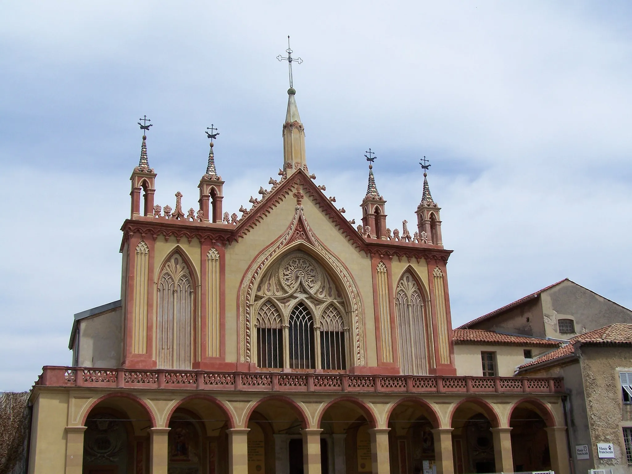 Photo showing: Façade de l'église de monastère franciscain de Cimiez, à Nice (Alpes-Maritimes, France)