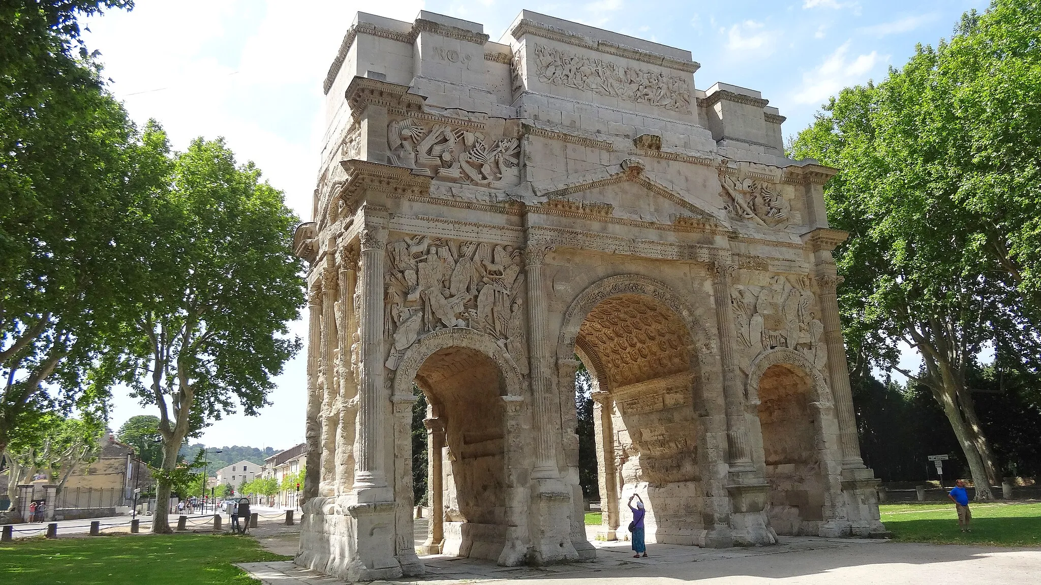 Photo showing: Orange (Vaucluse, France), arc de triomphe, dit "de Marius", entre 10 & 25 après J.C..