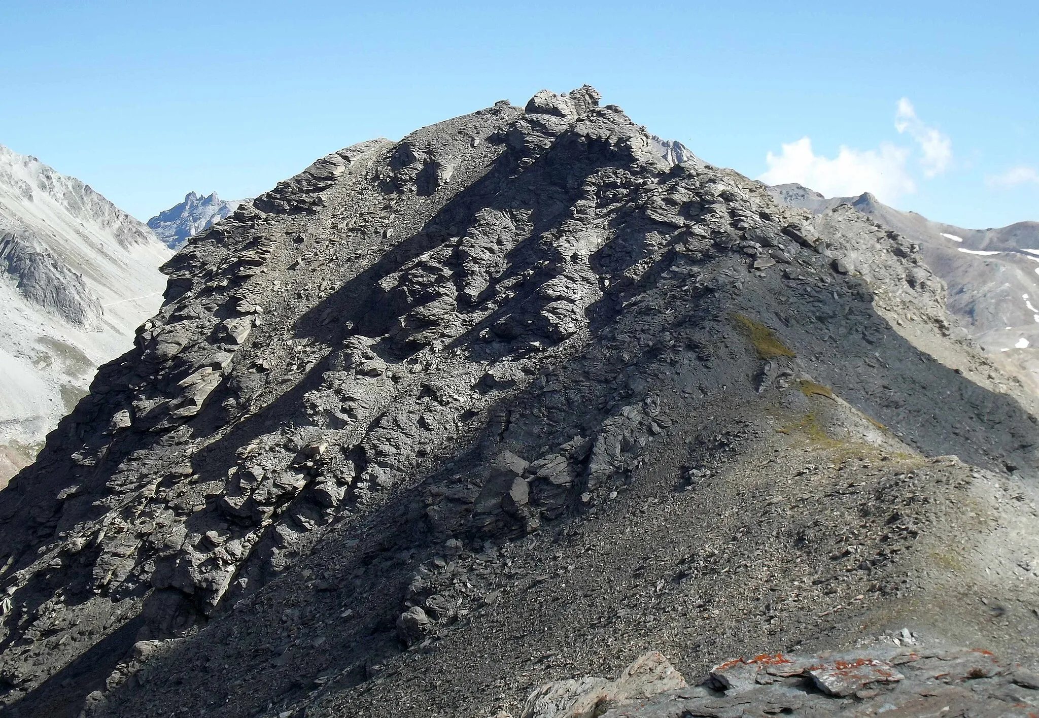 Photo showing: Punta Valfredda (Cottian Alps, Italy): NW face