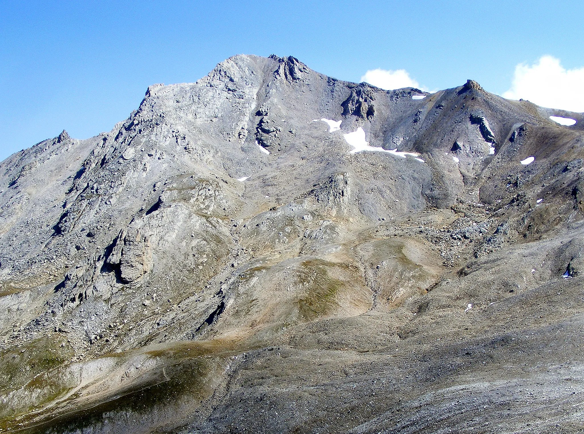 Photo showing: Punta Sommeiller from colle Valfredda Occidentale