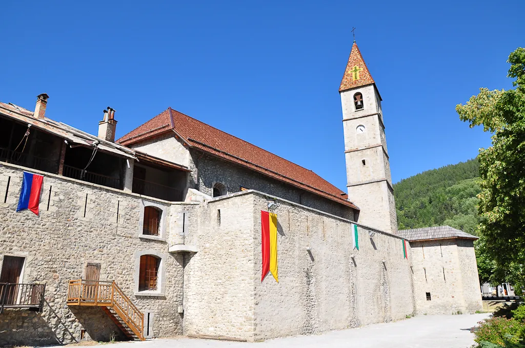 Photo showing: Colmars église et son clocher