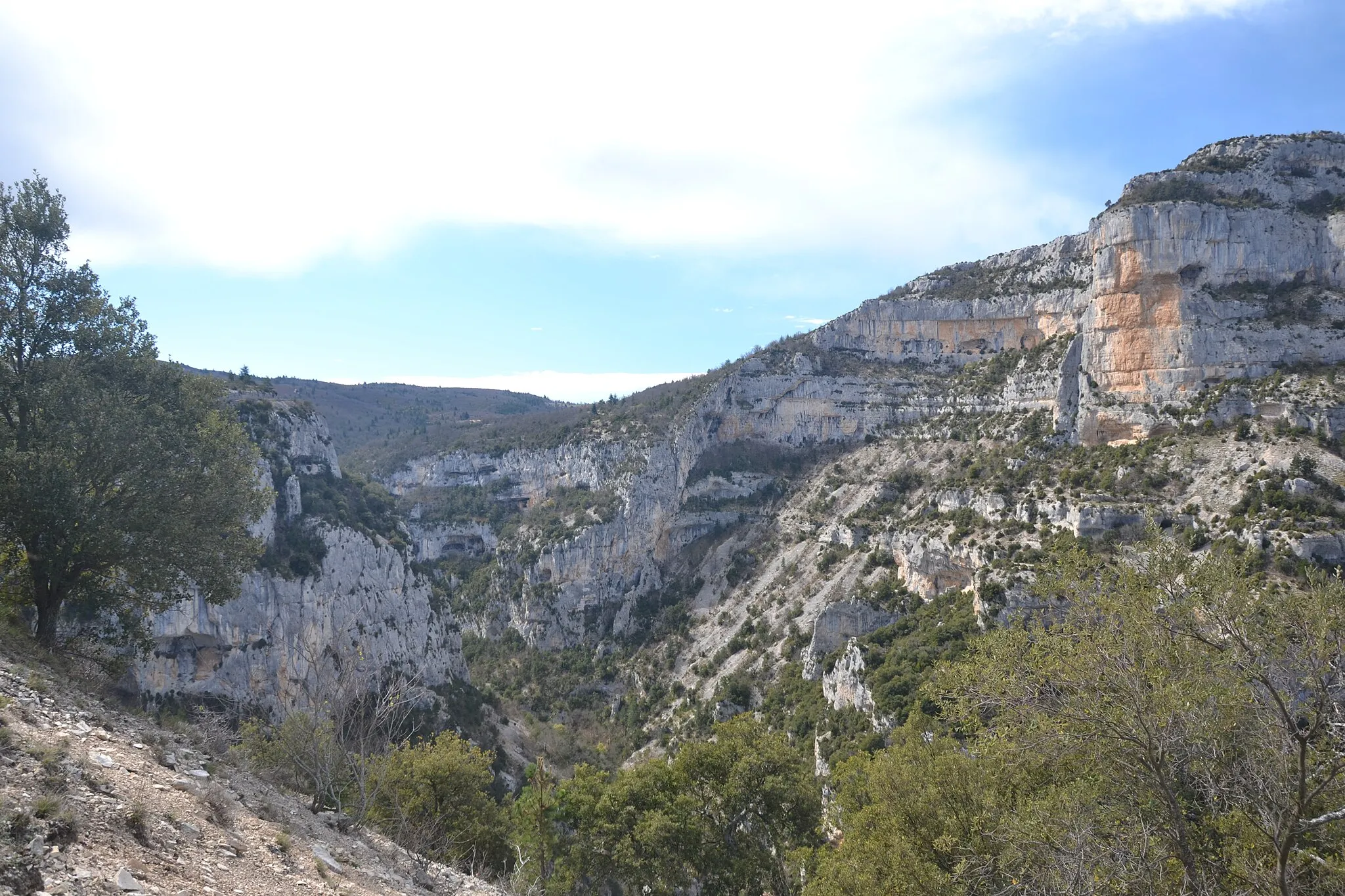 Photo showing: vue sur le rocher du Cire, depuis la route RD942