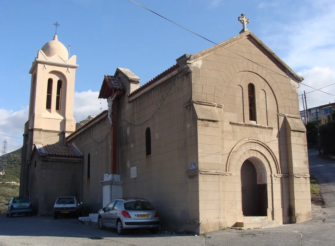 Photo showing: La chapelle de Notre-Dame de Nazareth, à Saint-Marcel (Marseille, 11e arr.)