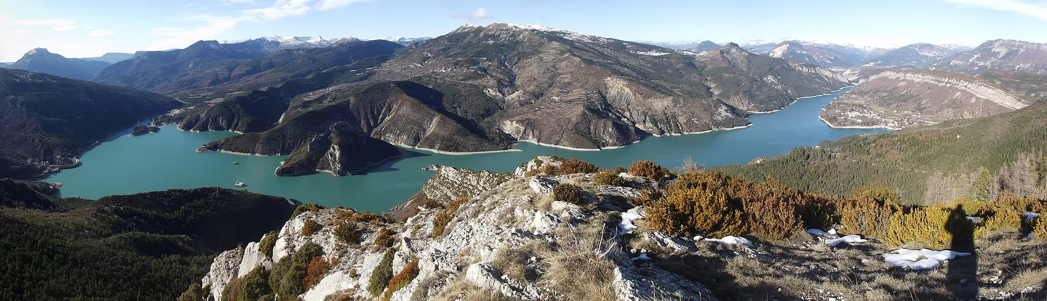 Photo showing: Lac de Castillon (partie sud) vu de la Colle