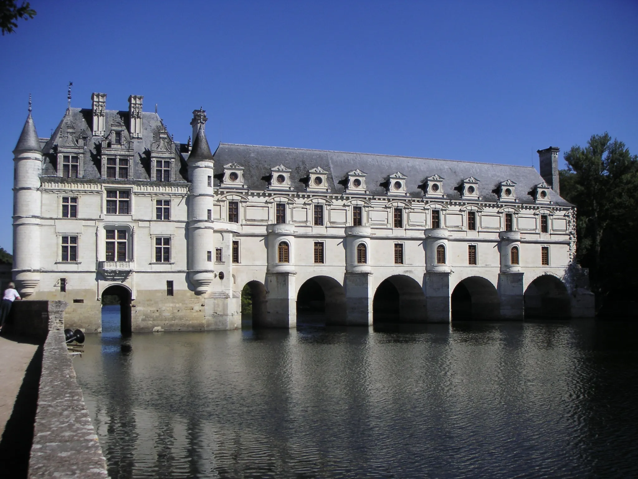 Photo showing: Vue du château de chenonceau du jardin de Catherine de Médicis