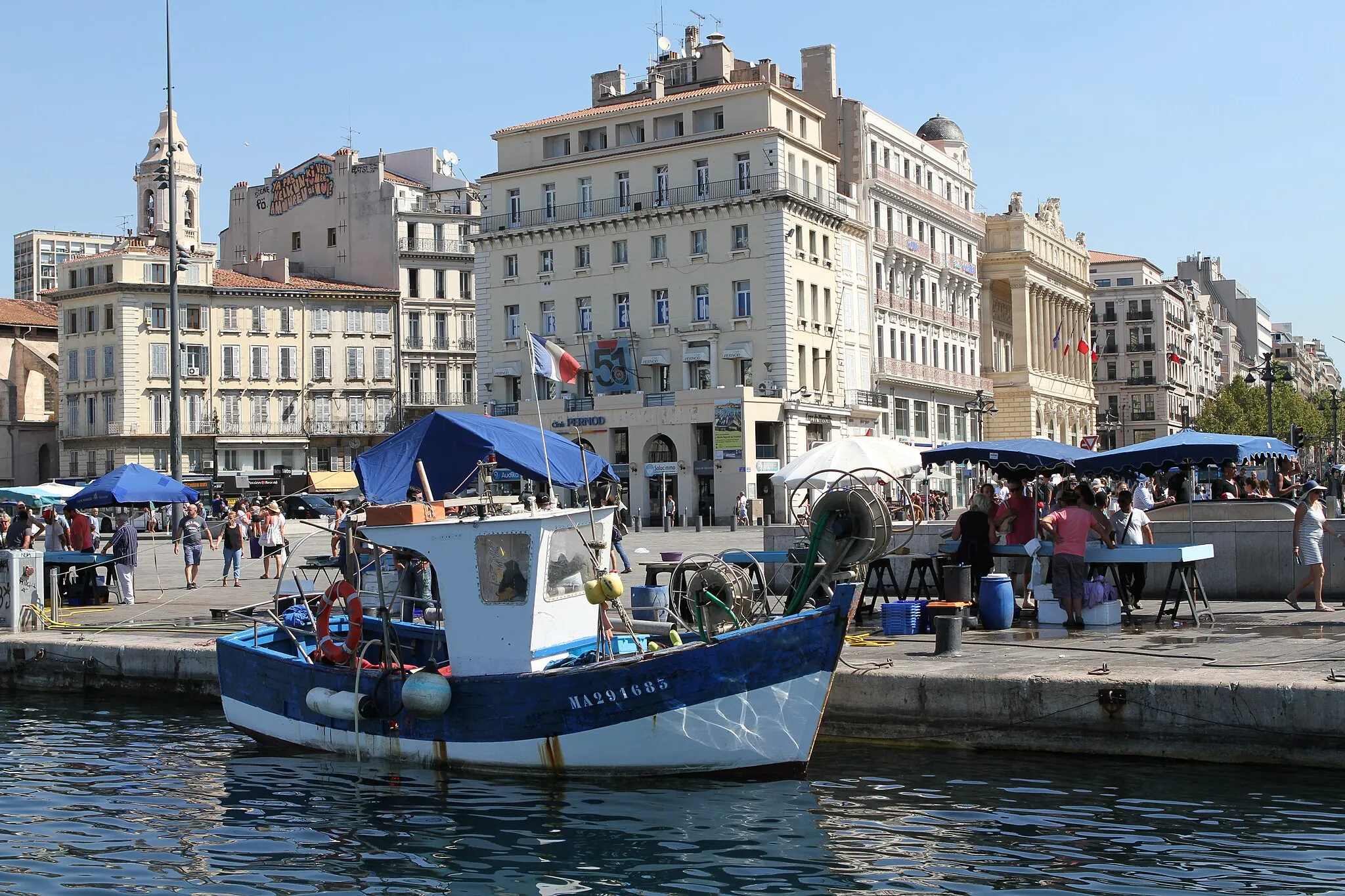 Photo showing: Le Vieux-Port de Marseille (France)