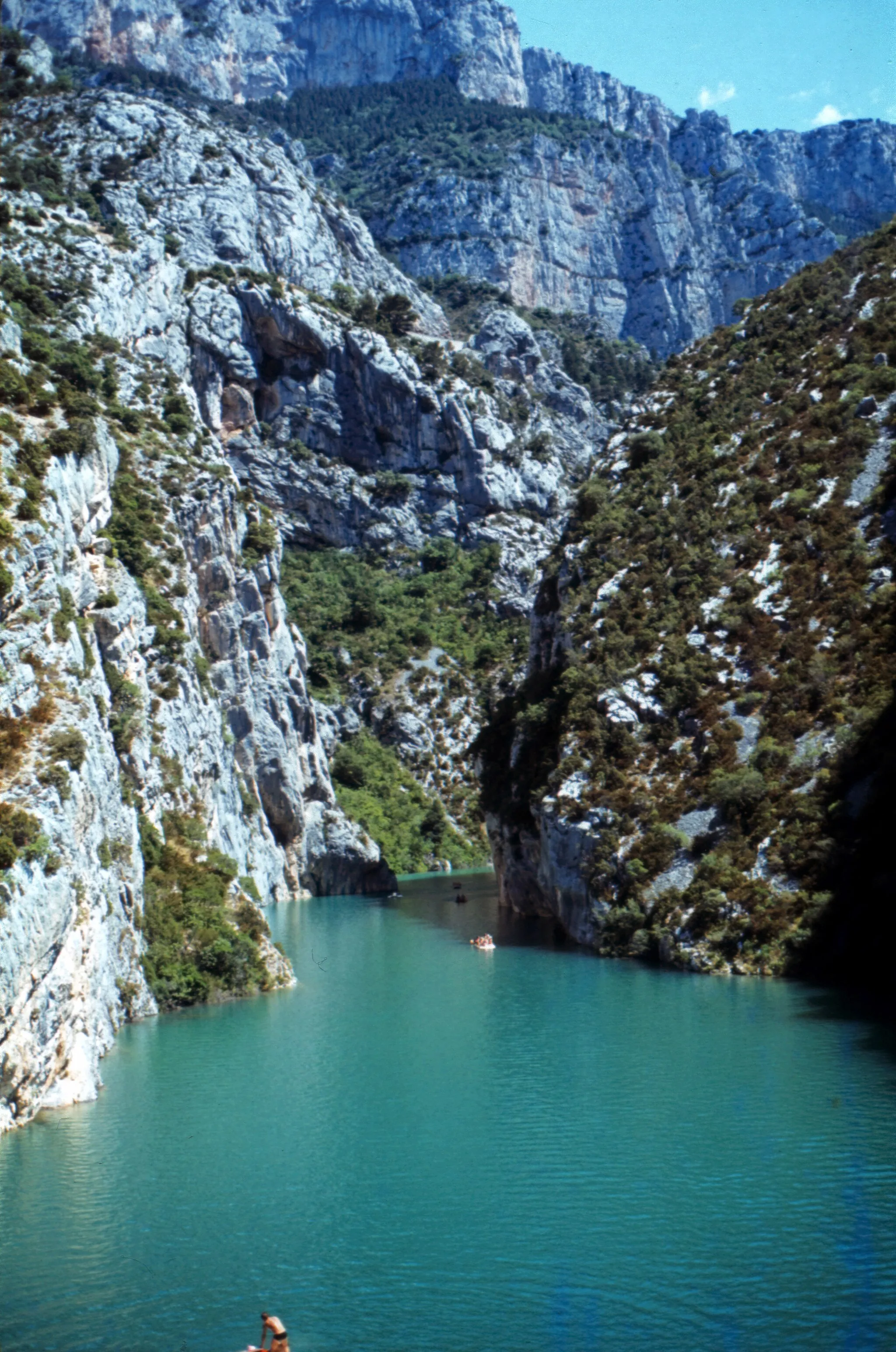 Photo showing: Blick von der Pont du Galetas in die Verdonschlucht