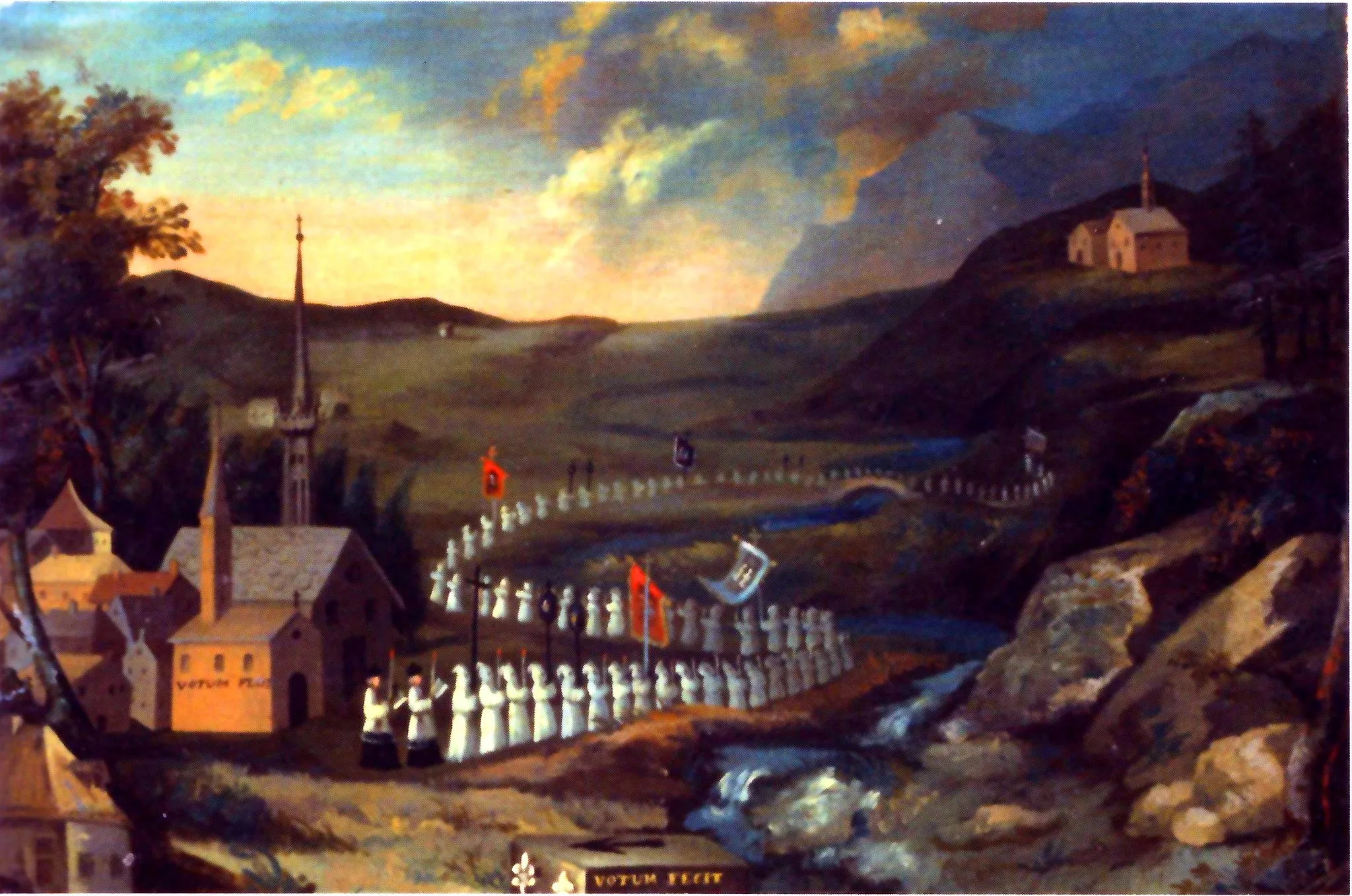 Photo showing: Ex-voto du pèlerinage des fidèles de Reillanne à Notre-Dame de Lure, milieu du XIXe siècle